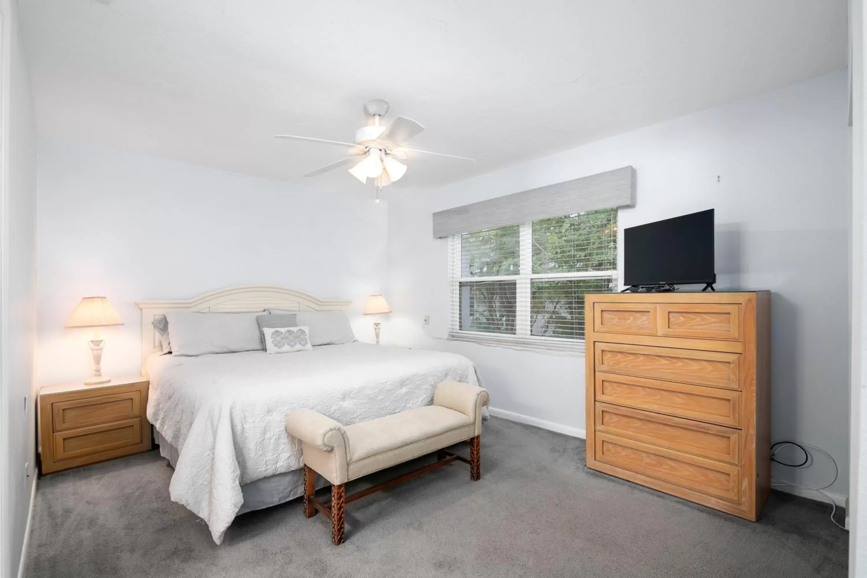 Bed in The Ringling Beach House