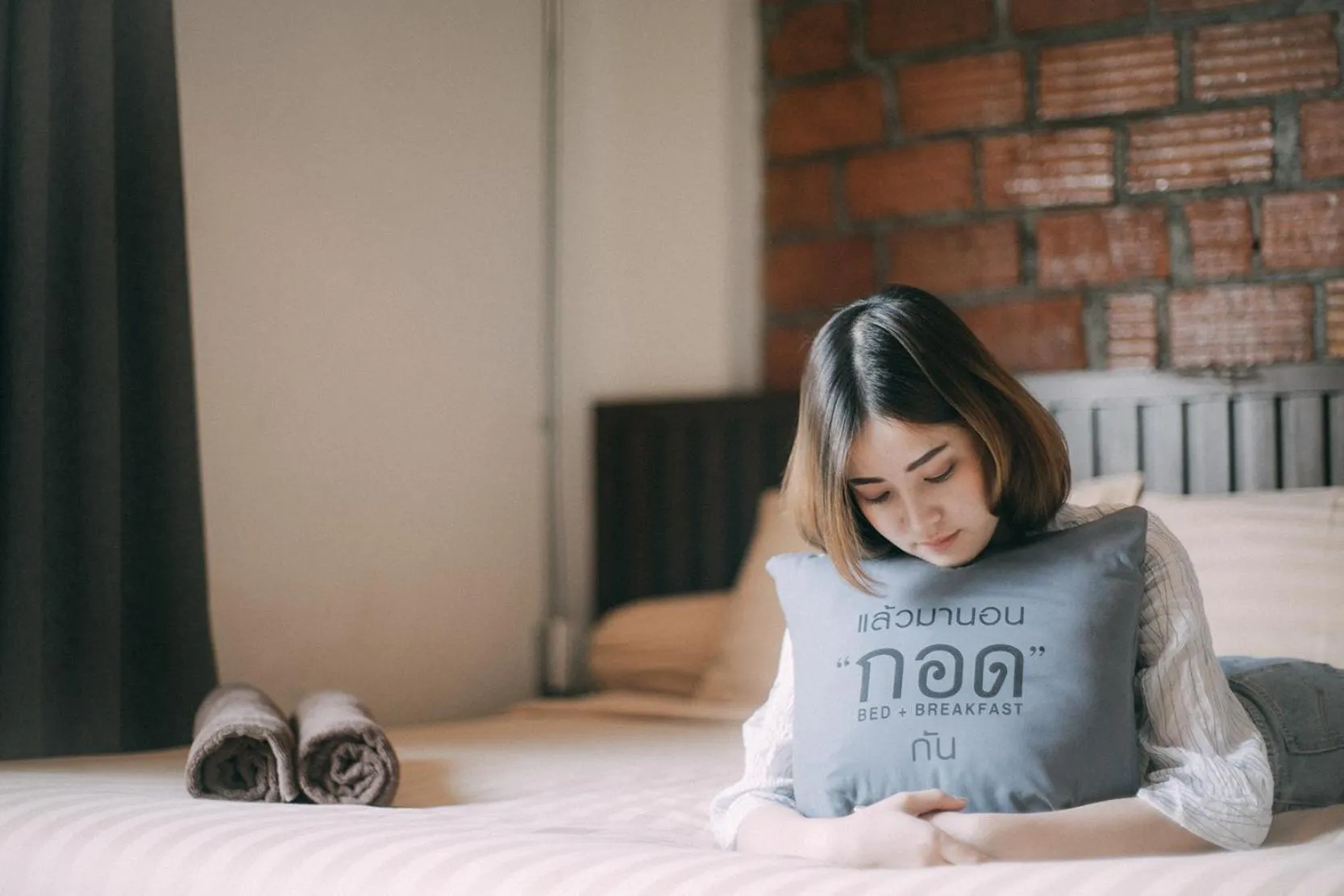 People, Bed in Gord ChiangMai Hotel