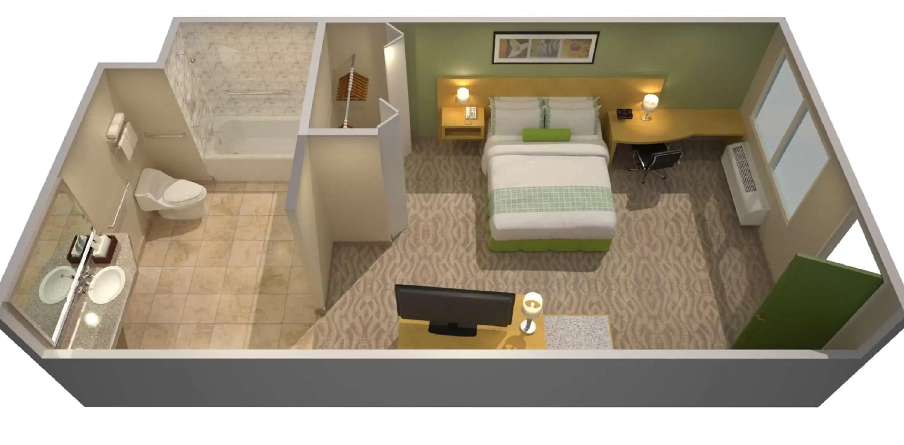 Photo of the whole room, Floor Plan in Hotel Nexus; BW Signature Collection