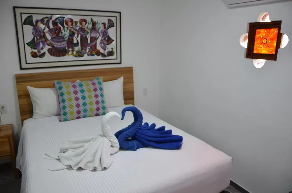 Photo of the whole room, Bed in La Casita de Coyoacán