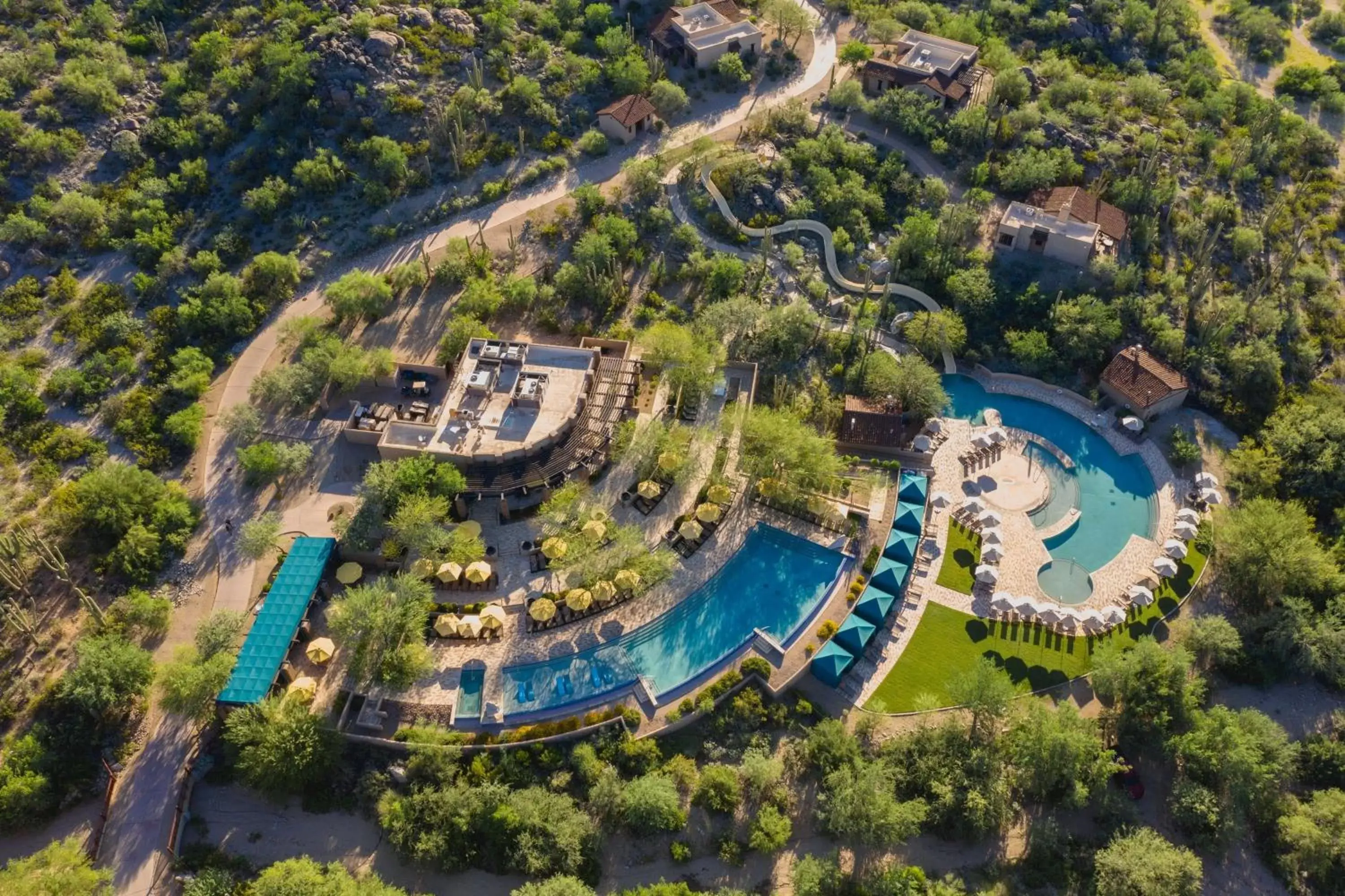 Swimming pool, Bird's-eye View in The Ritz-Carlton, Dove Mountain