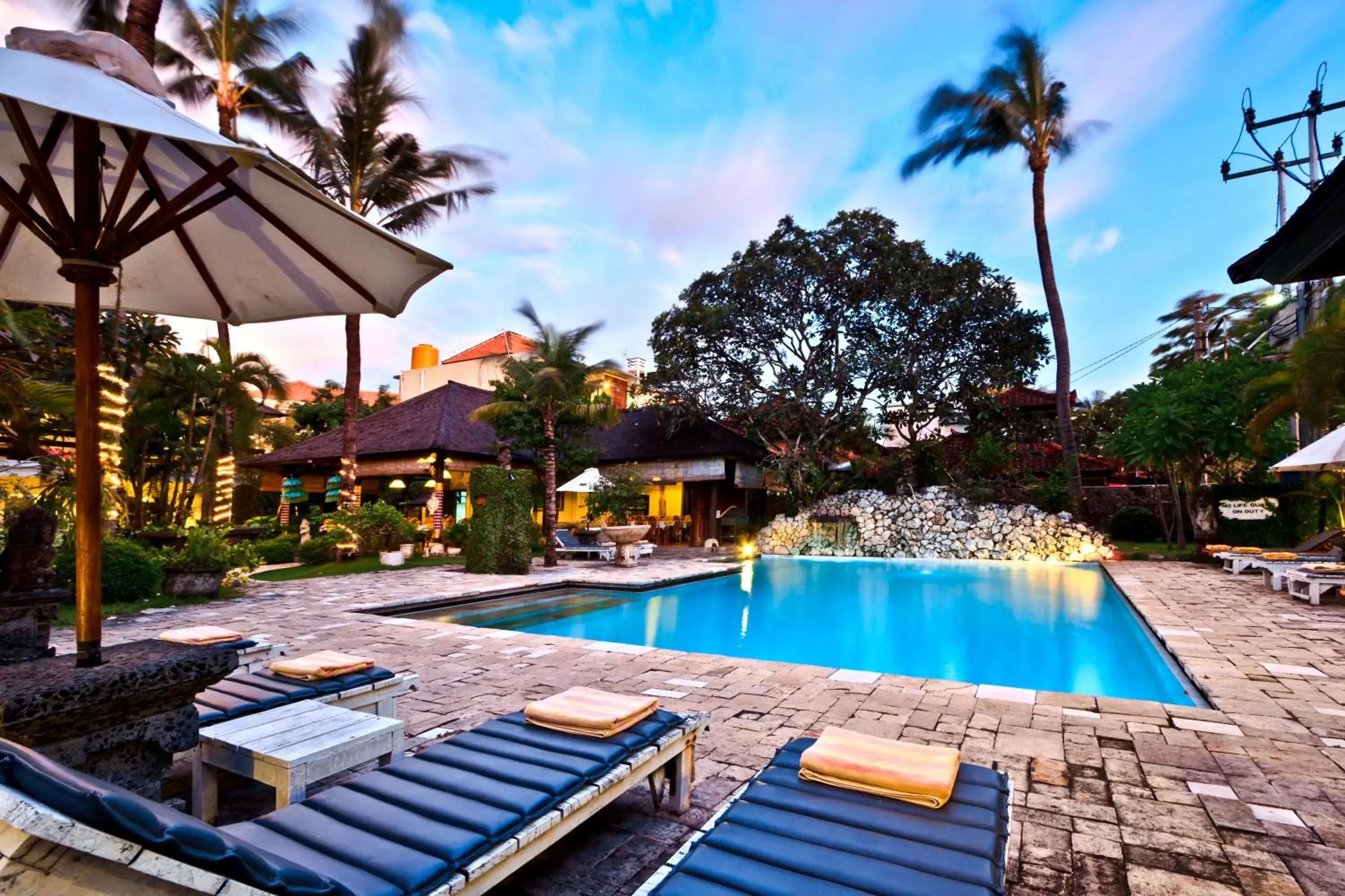 Swimming Pool in Hotel Palm Garden Bali