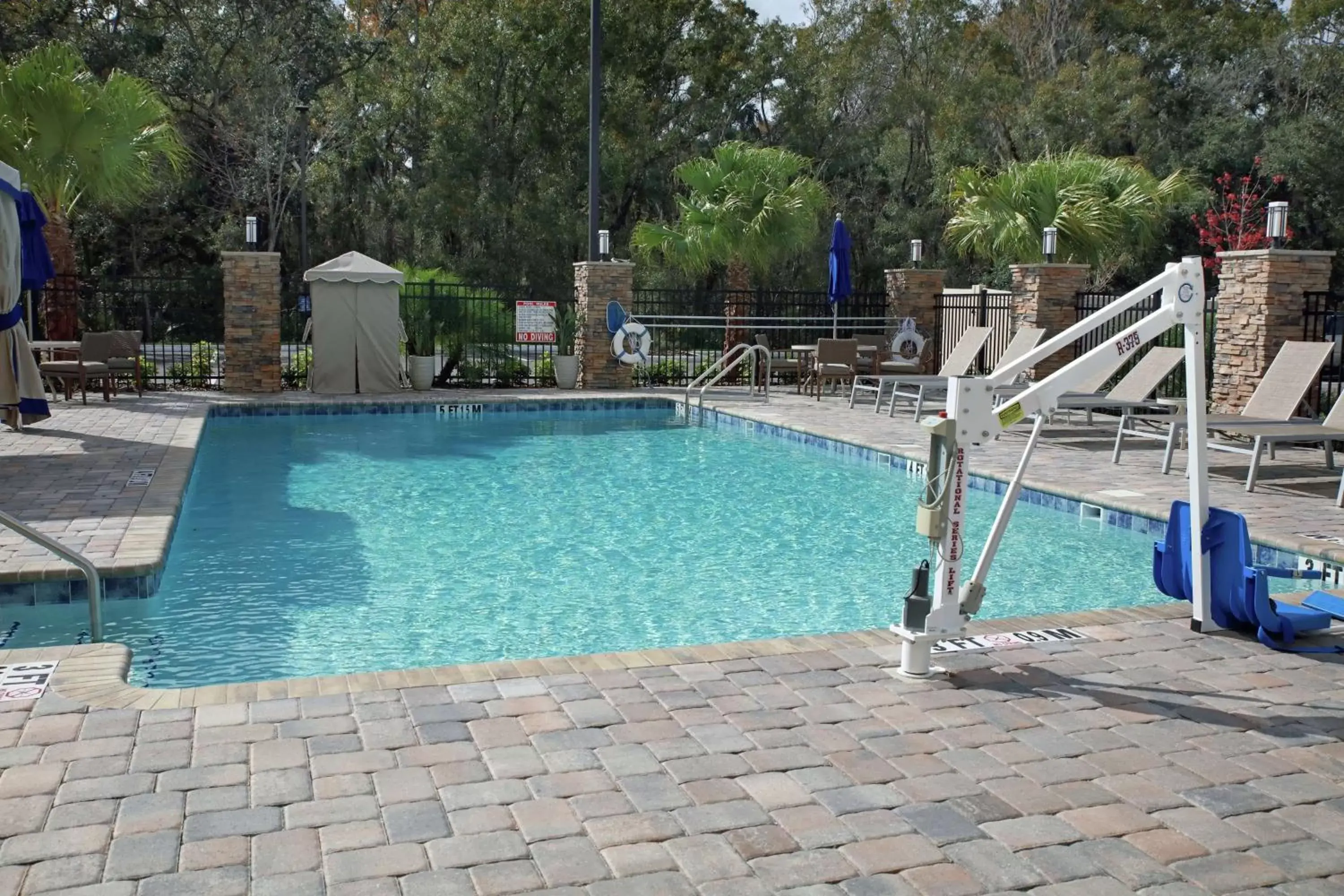 Pool view, Swimming Pool in Hilton Garden Inn Tampa - Wesley Chapel