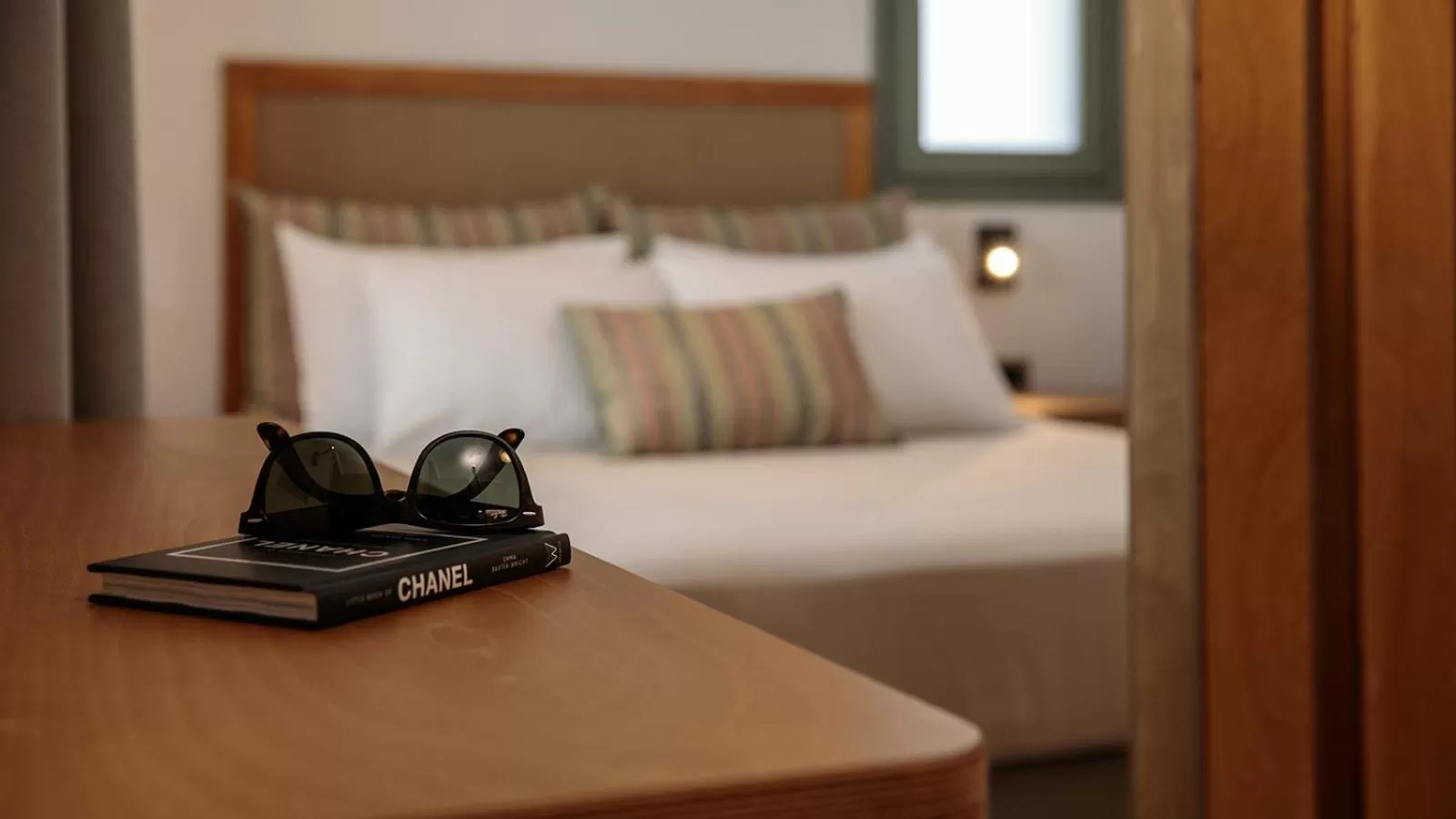 Bed in Makava Suites Naxos