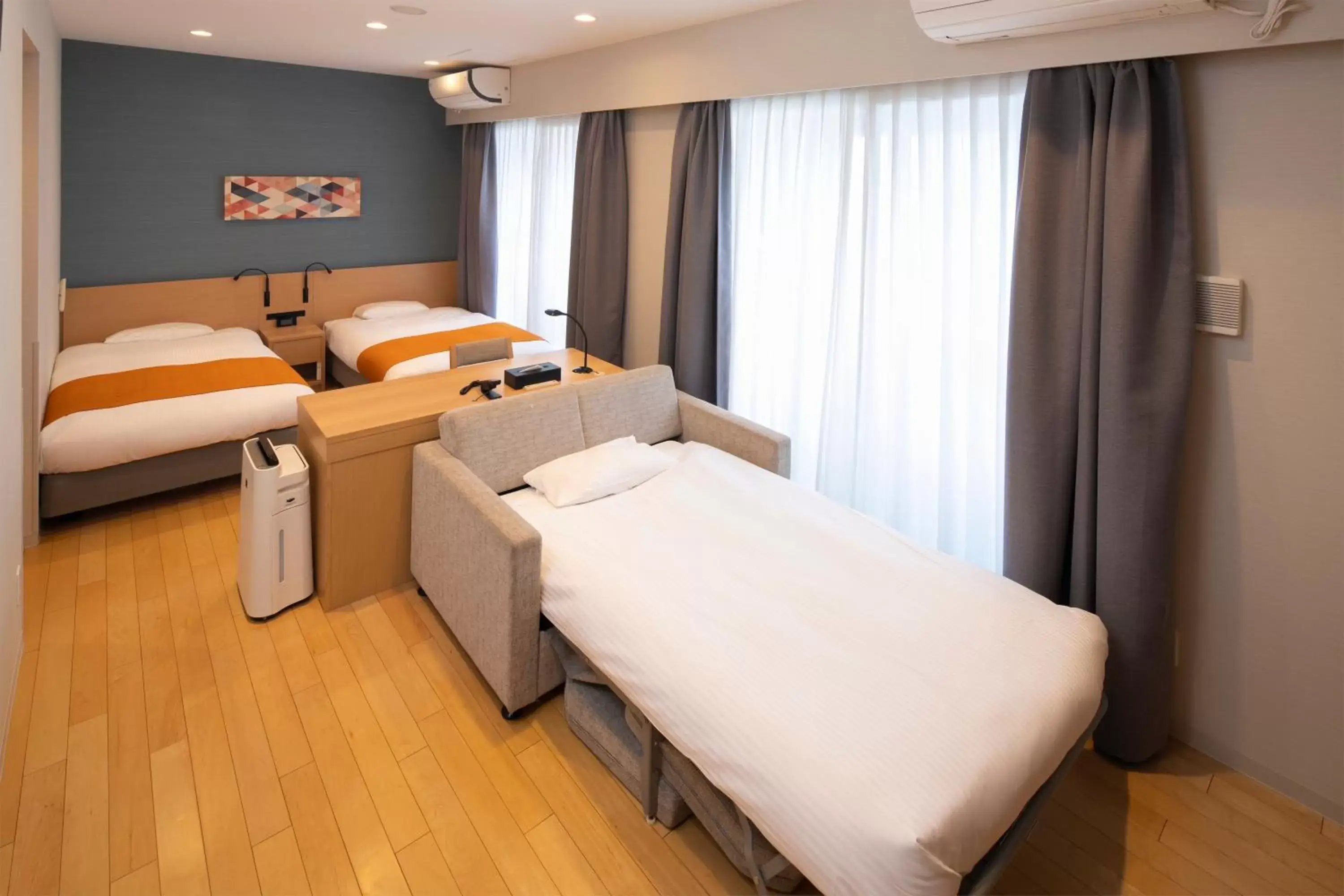 Photo of the whole room, Bed in La'gent Stay Sapporo Odori Hokkaido