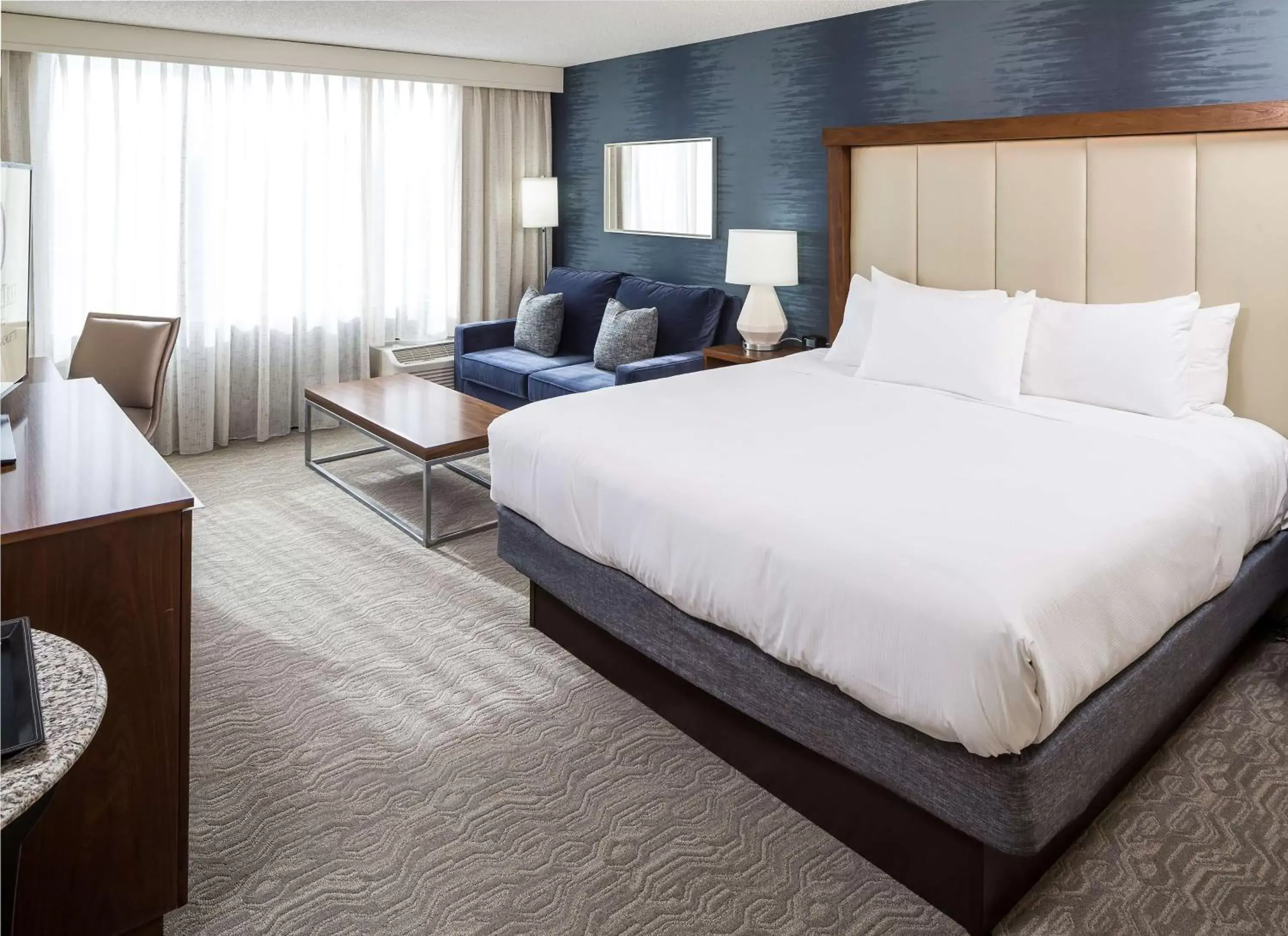 Bed in DoubleTree by Hilton Boston-Andover