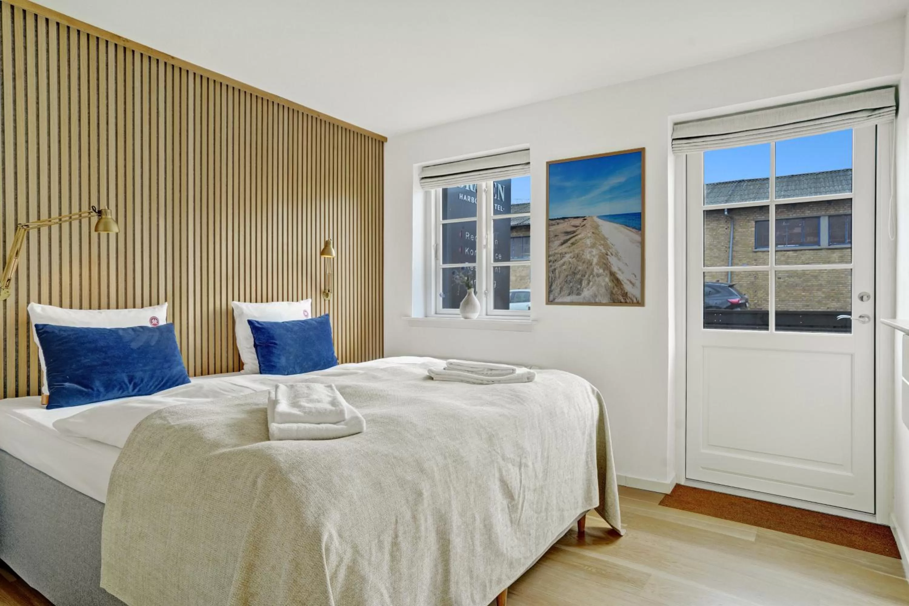 Bed in Skagen Harbour Hotel