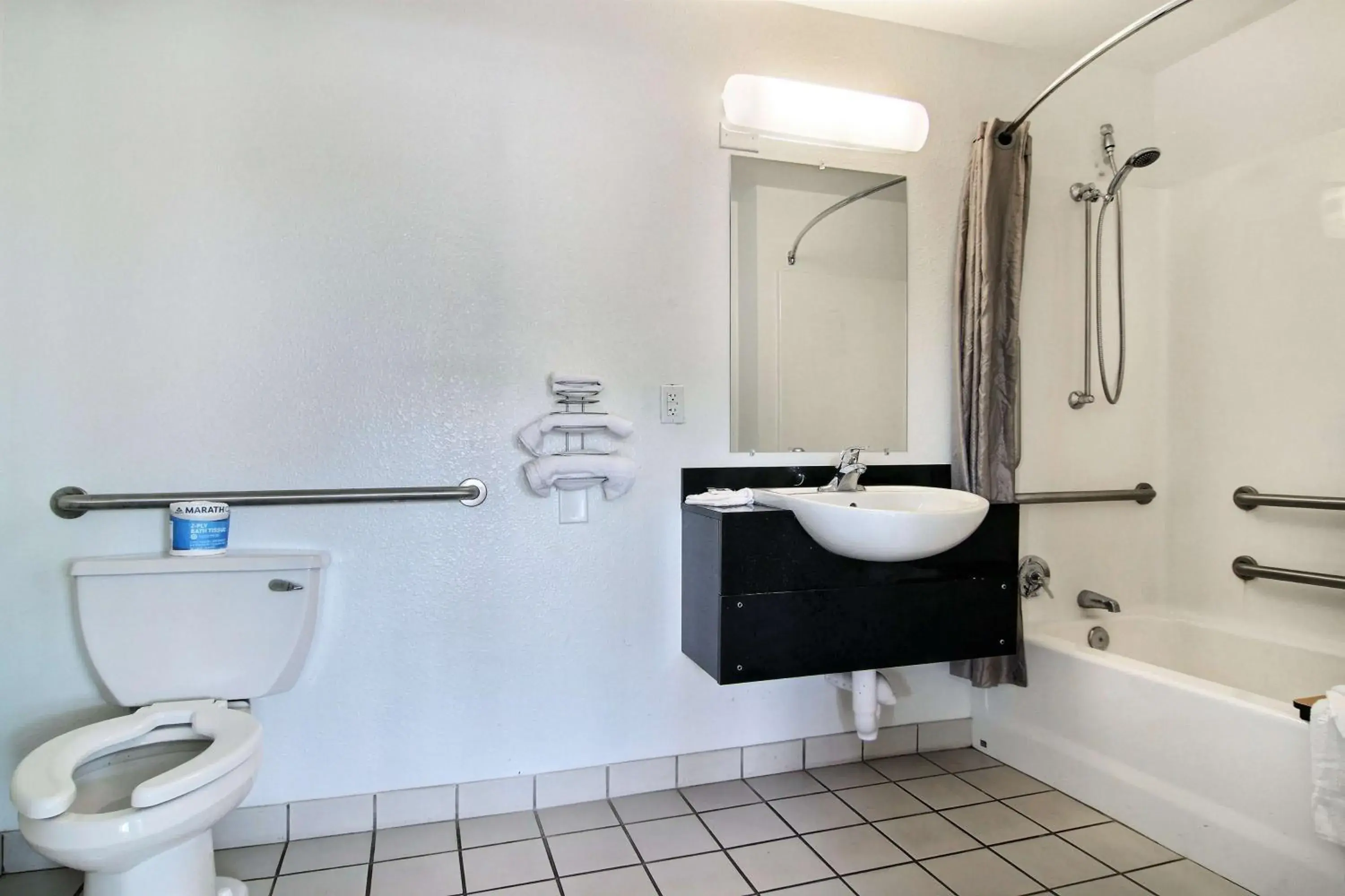 Bathroom in Motel 6-Lubbock, TX
