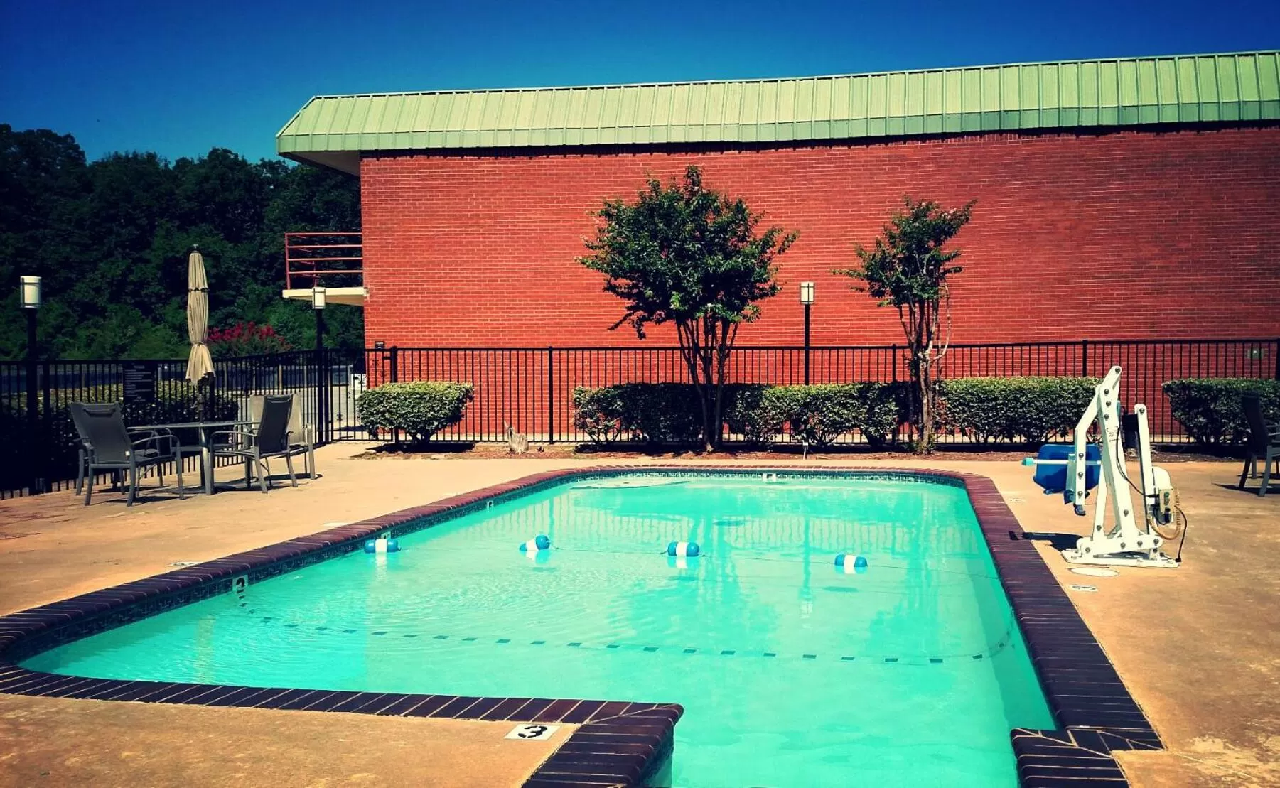 Swimming pool in Super 8 by Wyndham Atoka