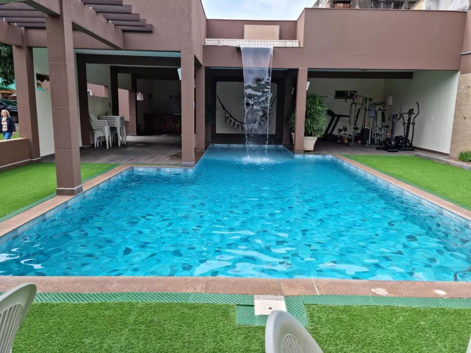 Swimming pool in Hotel Rouver