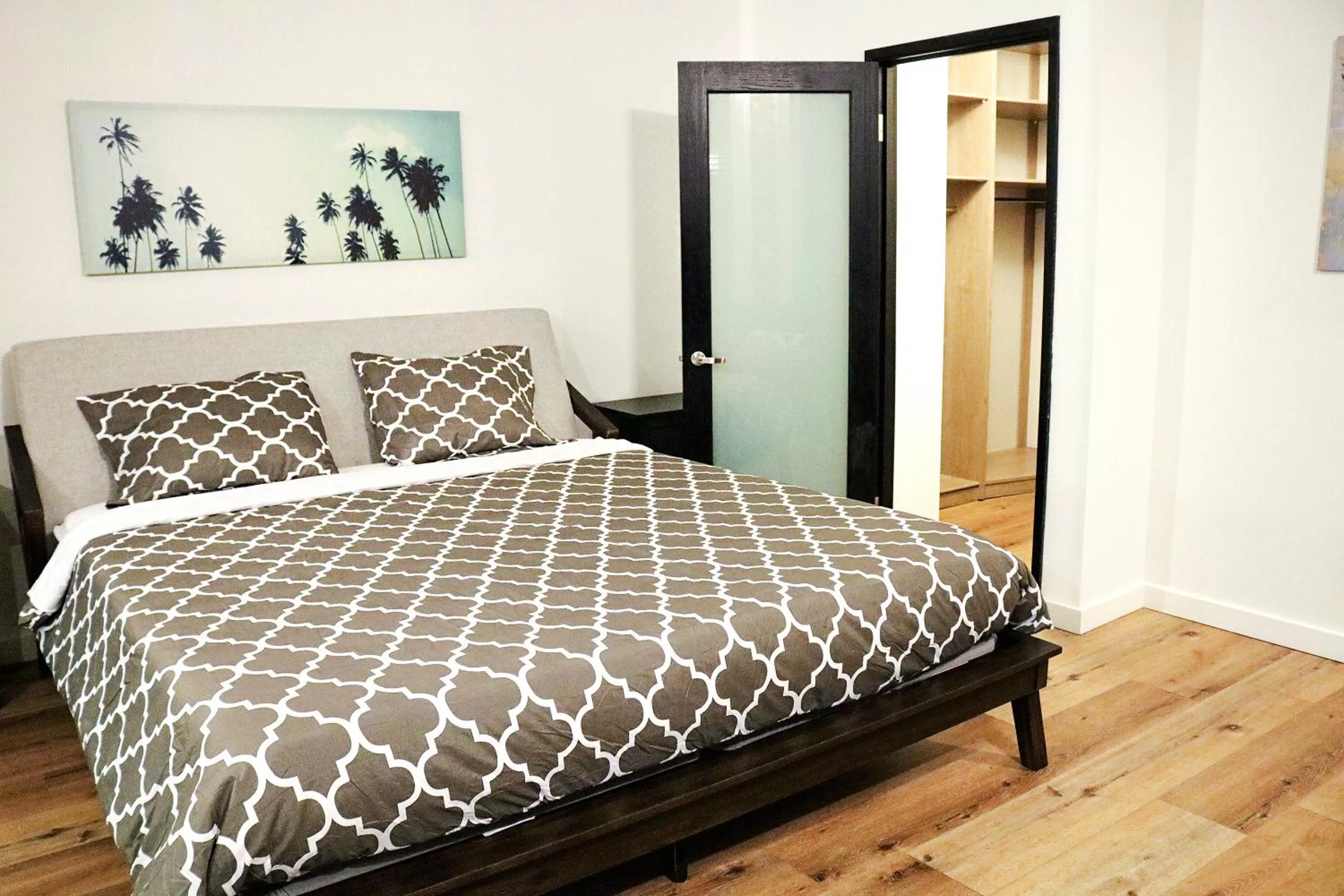 Bed in The Haas Suites