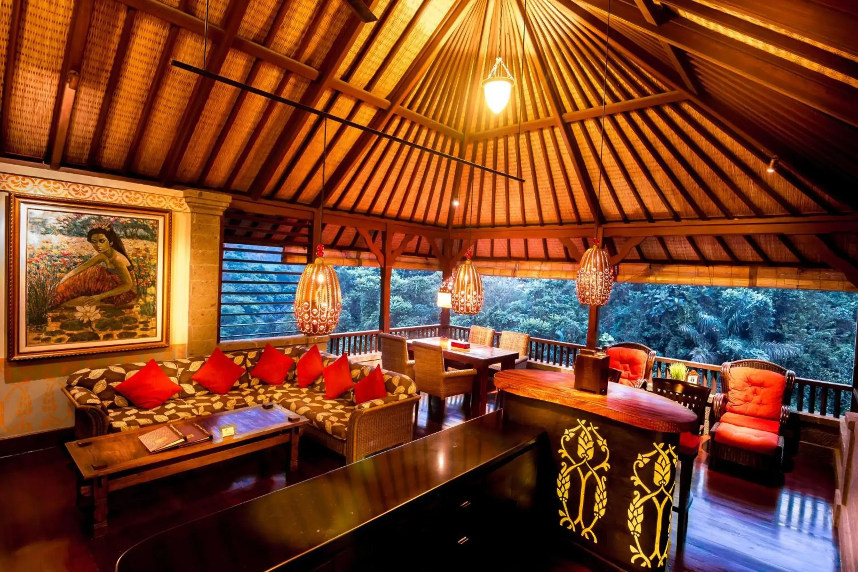 Living room, Restaurant/Places to Eat in Bidadari Private Villas & Retreat