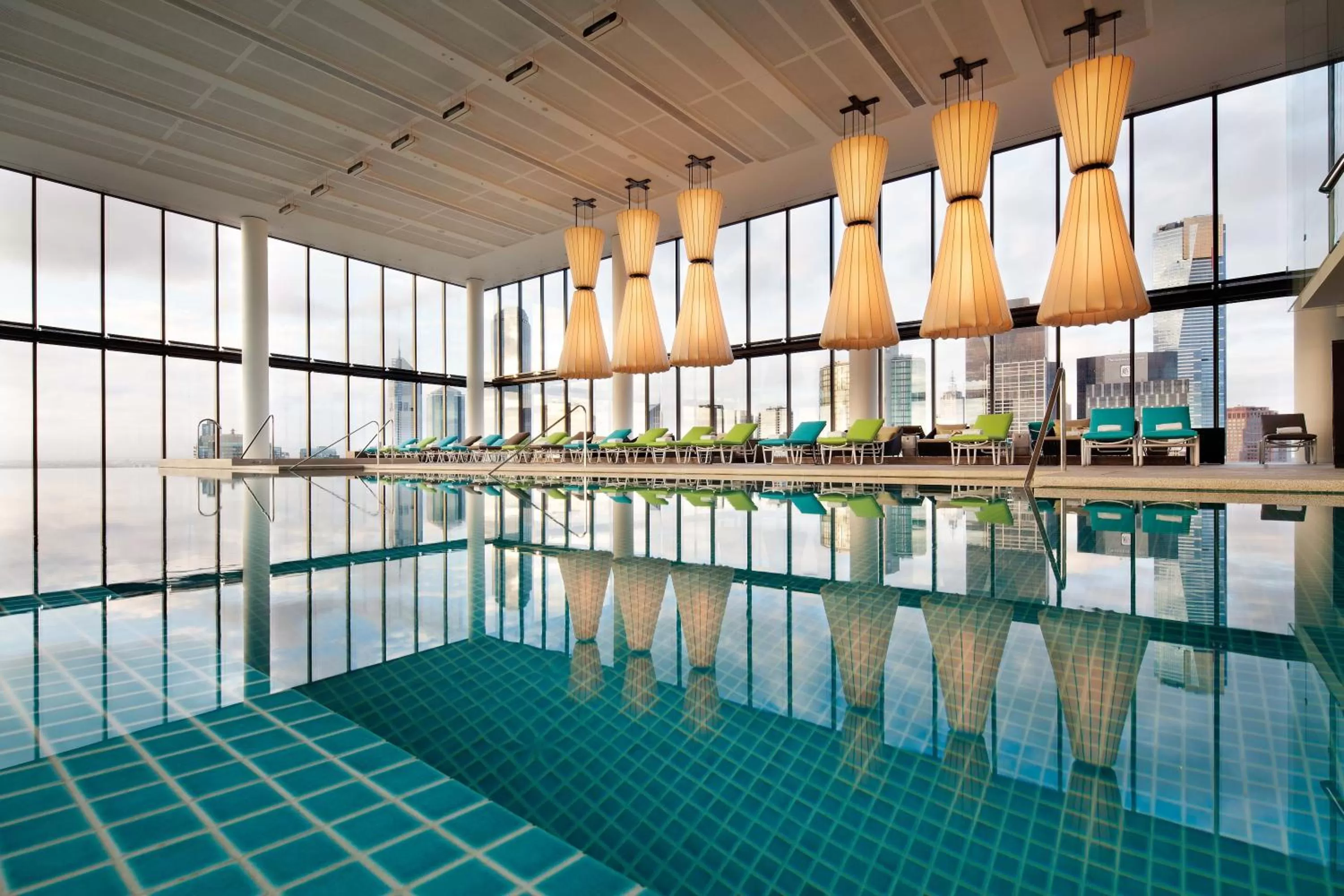 Swimming pool in Crown Metropol Melbourne
