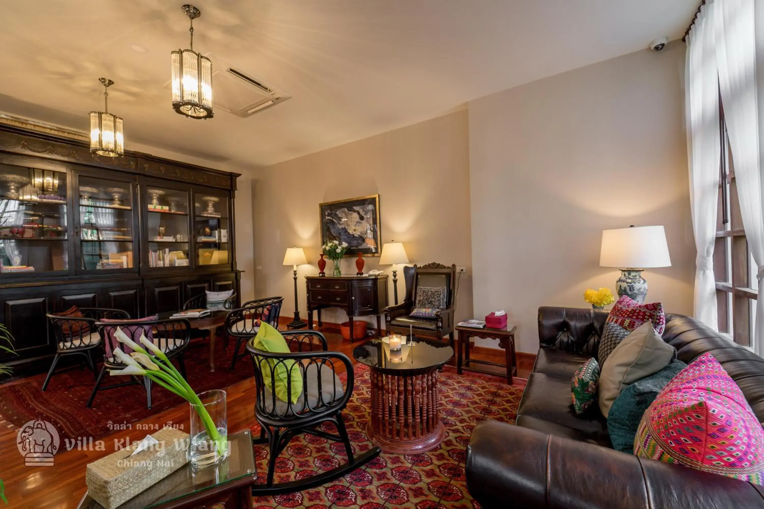 Library in Villa Klang Wiang Library in Villa Klang Wiang