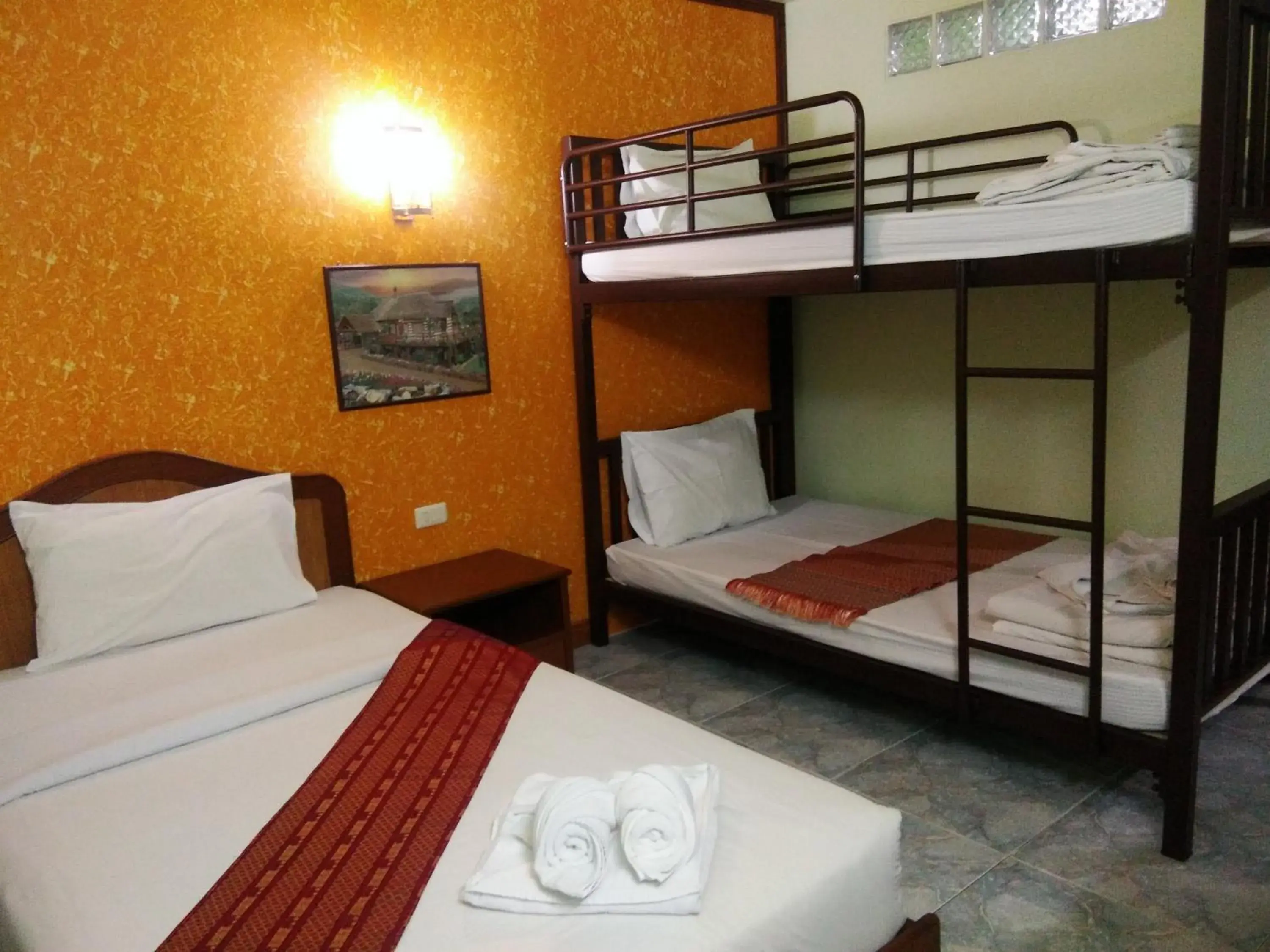 Decorative detail, Bunk Bed in Thepparat Lodge Krabi