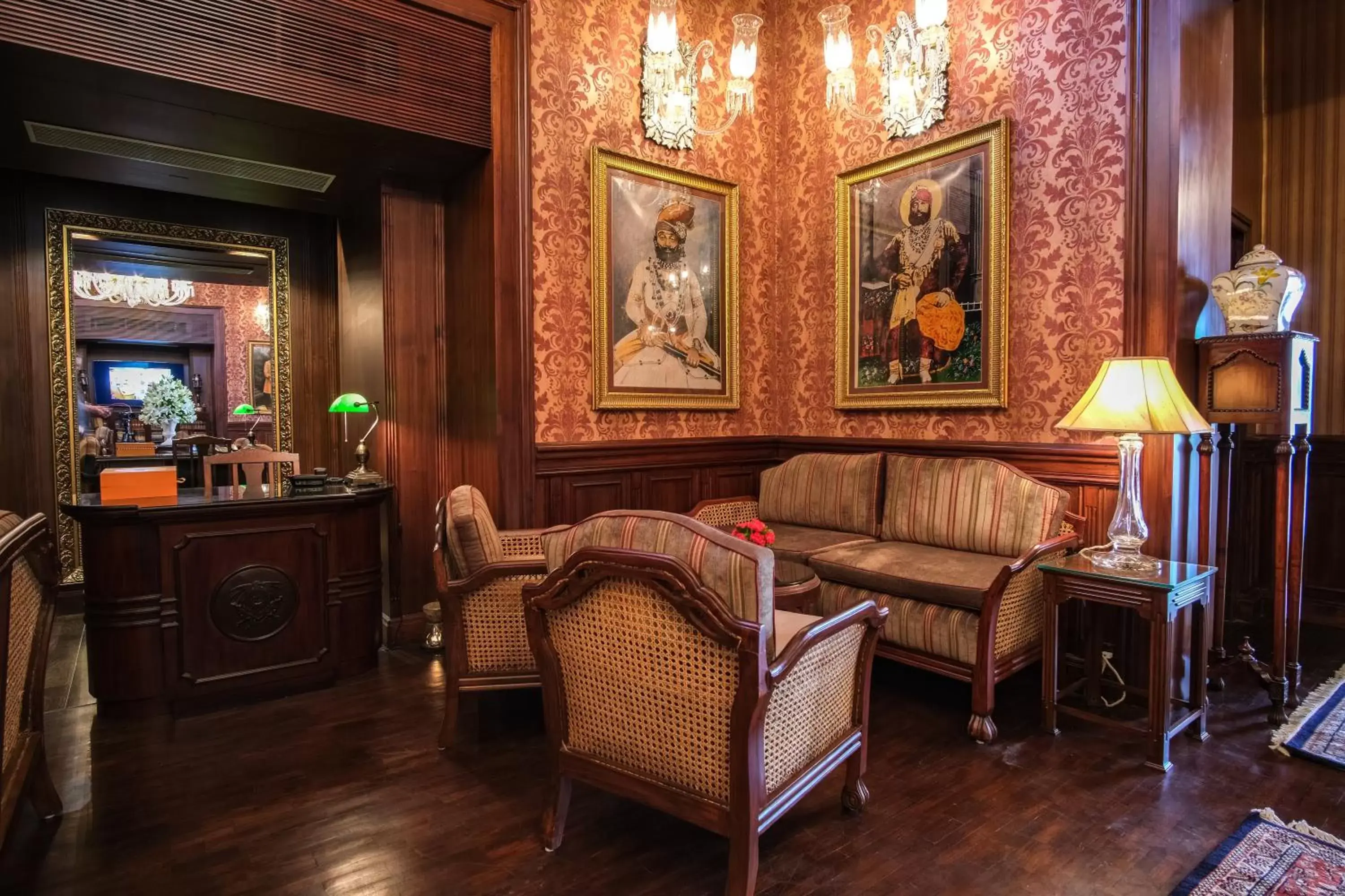 Lobby or reception in Ajit Bhawan - A Palace Resort Lobby or reception in Ajit Bhawan - A Palace Resort