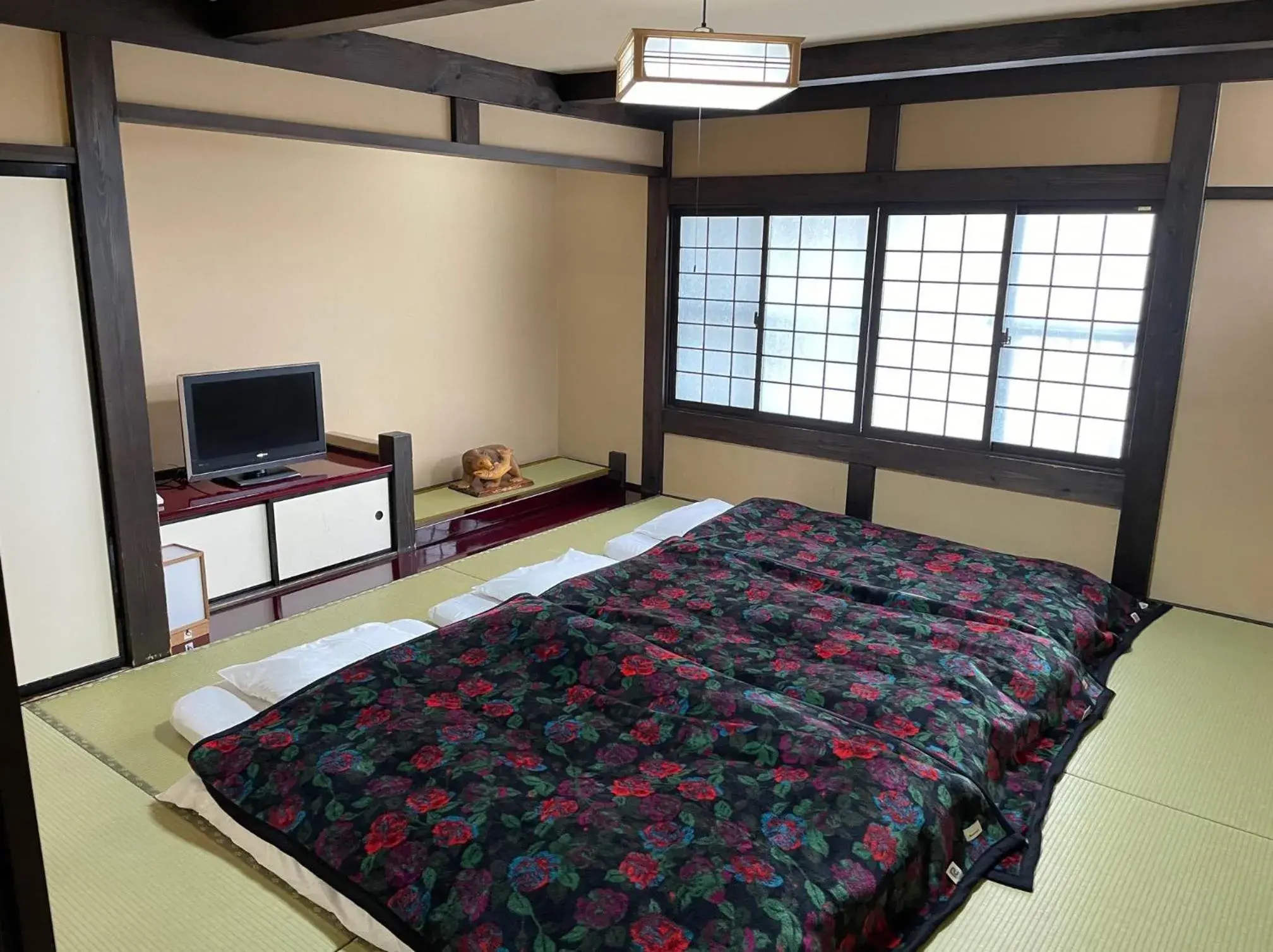 Bed in Ryokan Murayama