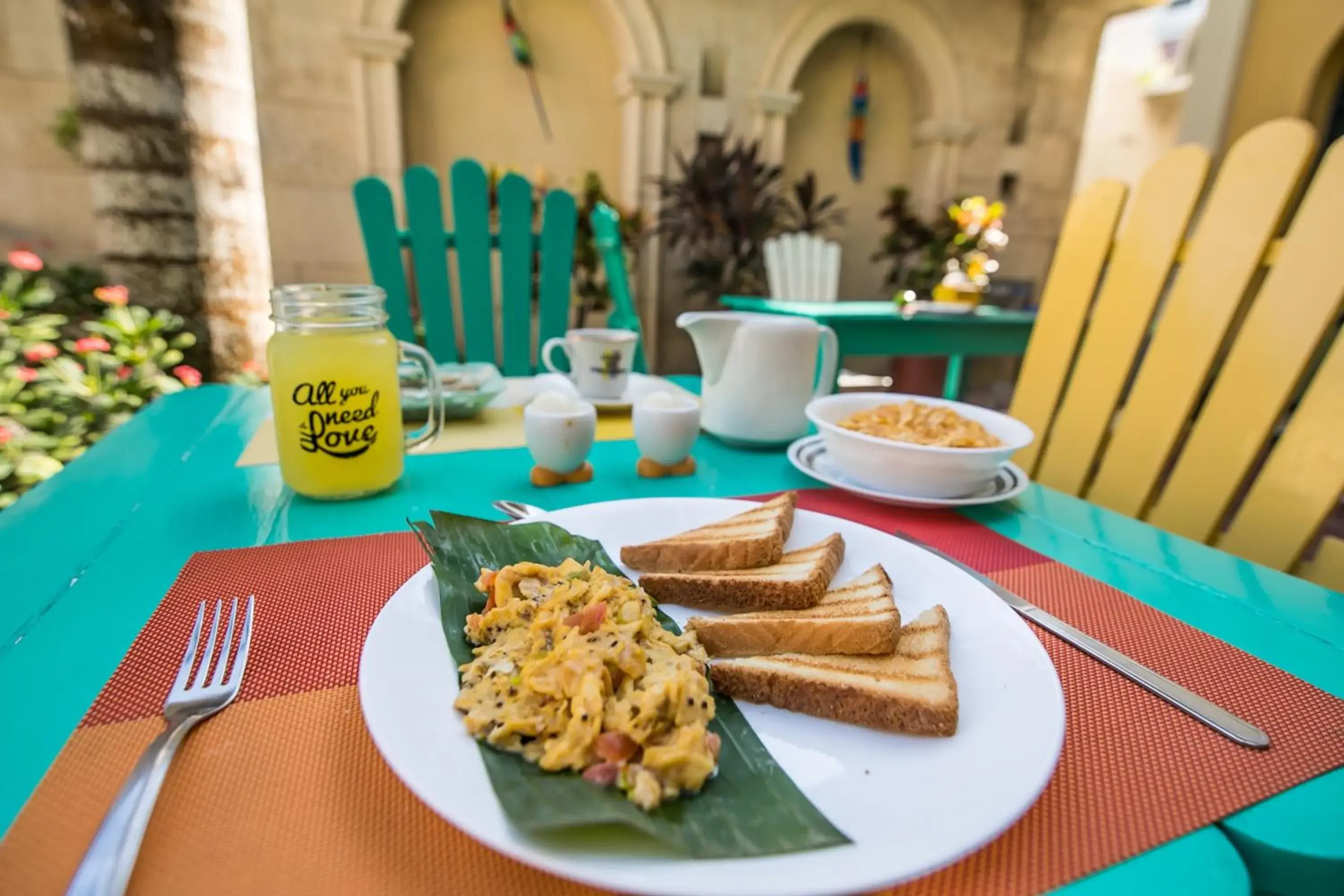 Breakfast in Hotel Boutique Castillo Ines Maria