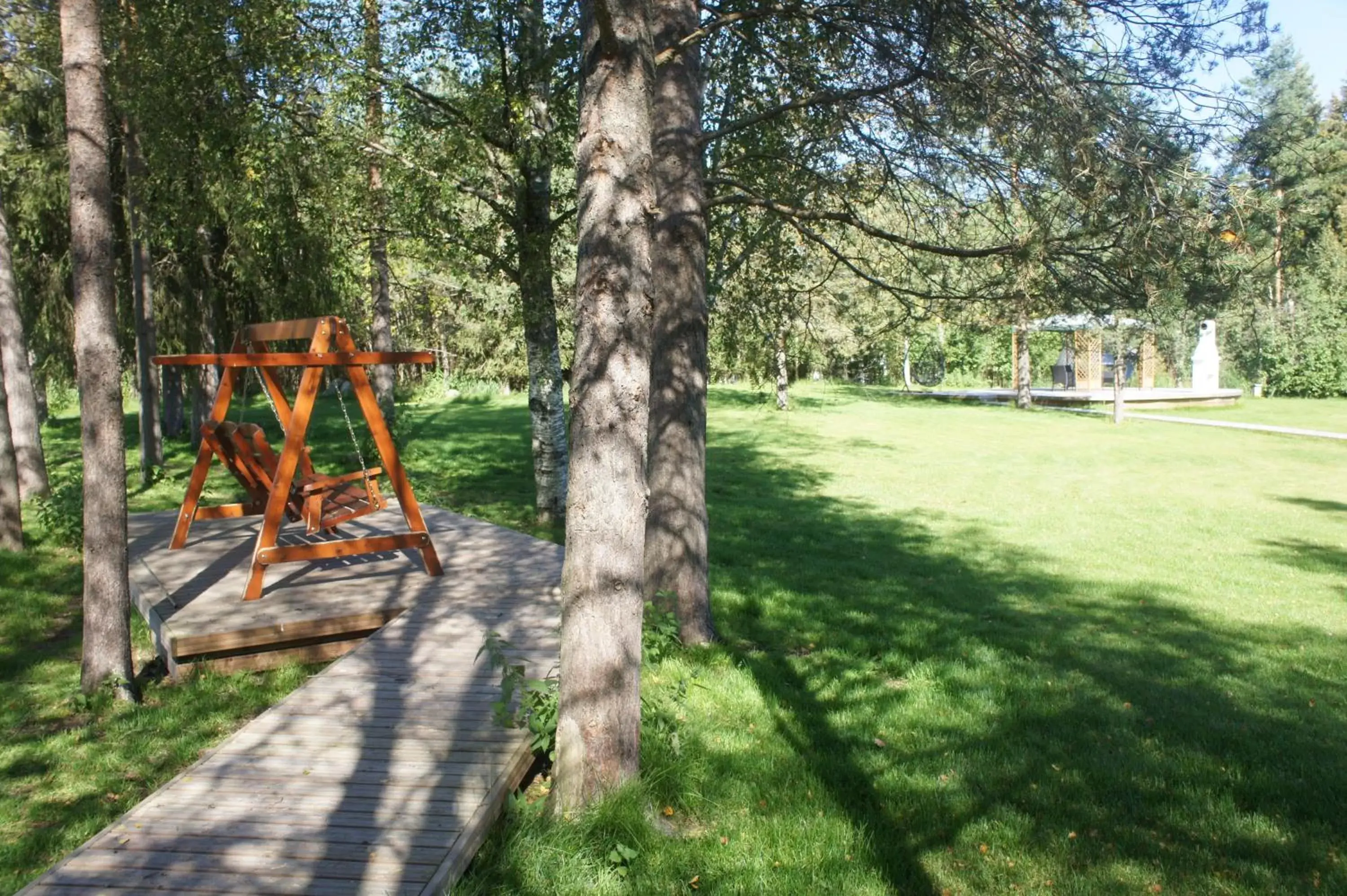 Area and facilities, Garden in Motelli Rovaniemi