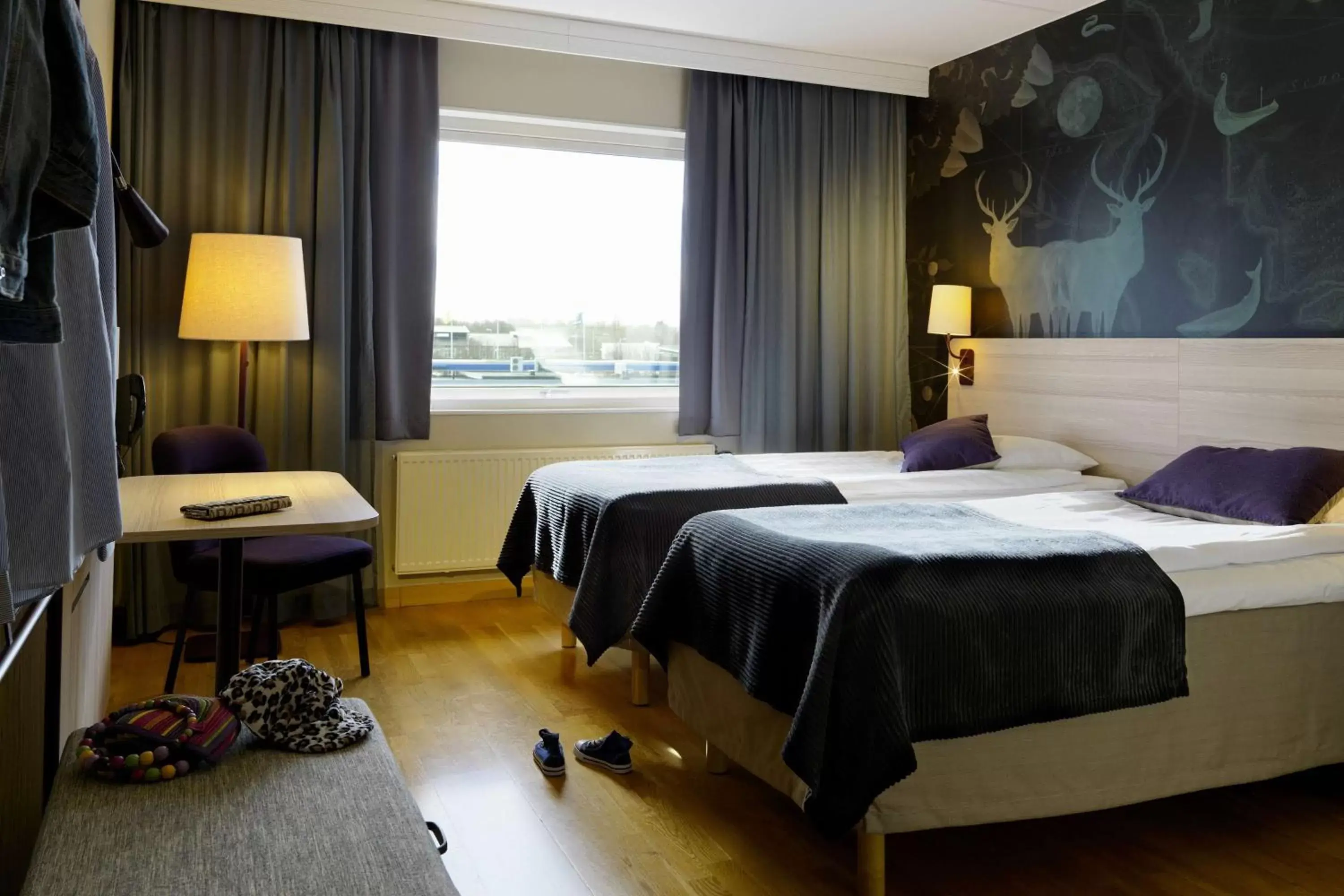 Photo of the whole room, Bed in Scandic Helsingborg Nord