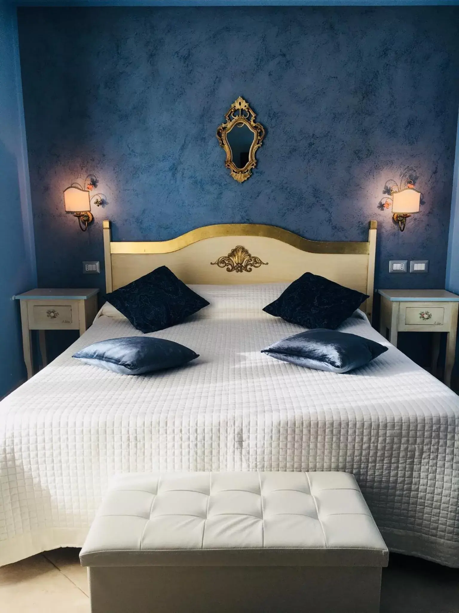 Bed in Hotel Scilla