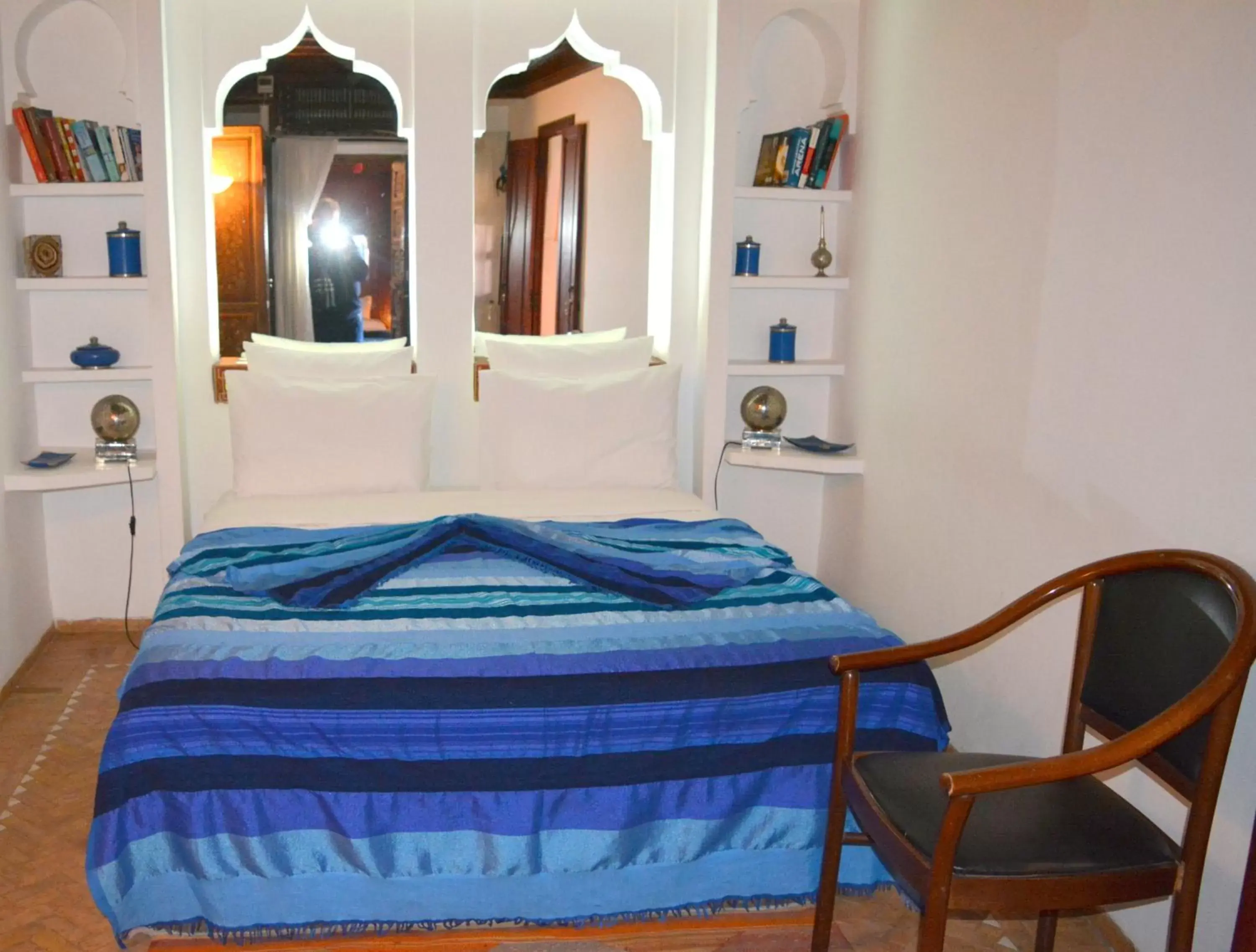 Bed in Riad Ghali Hotel & SPA