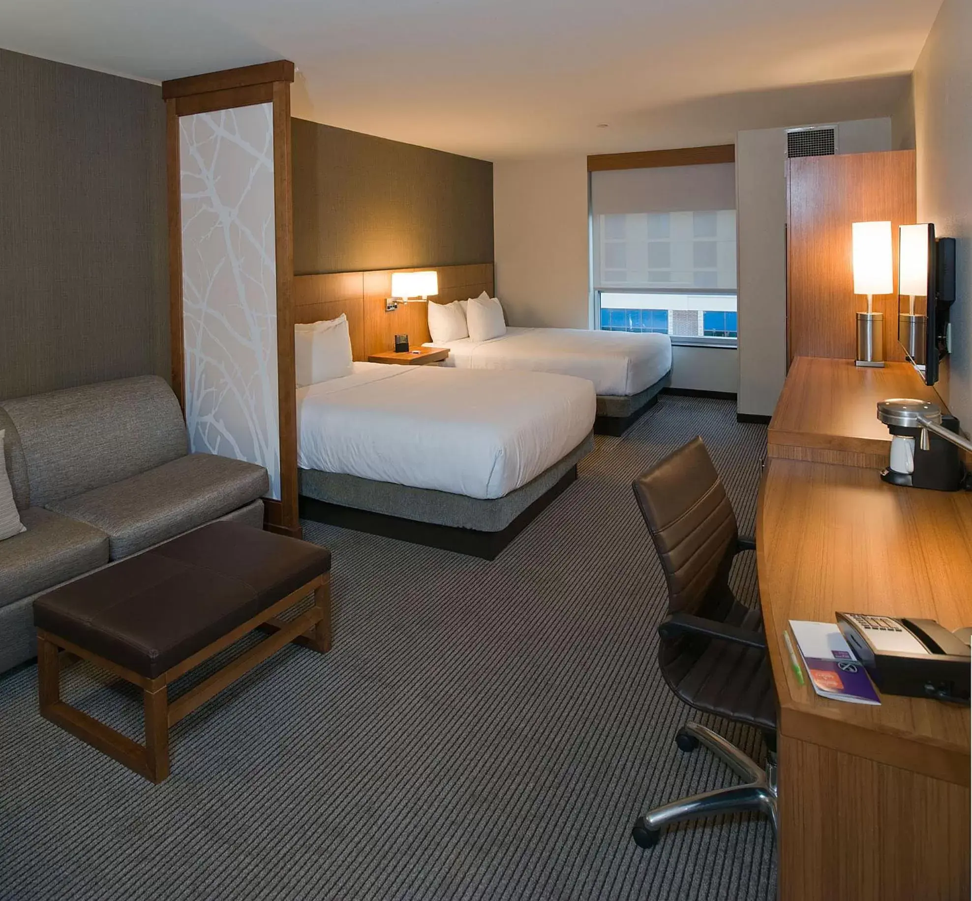 Queen Room with Two Queen Beds and Sofa Bed in Hyatt Place Bloomington / Normal Queen Room with Two Queen Beds and Sofa Bed in Hyatt Place Bloomington / Normal