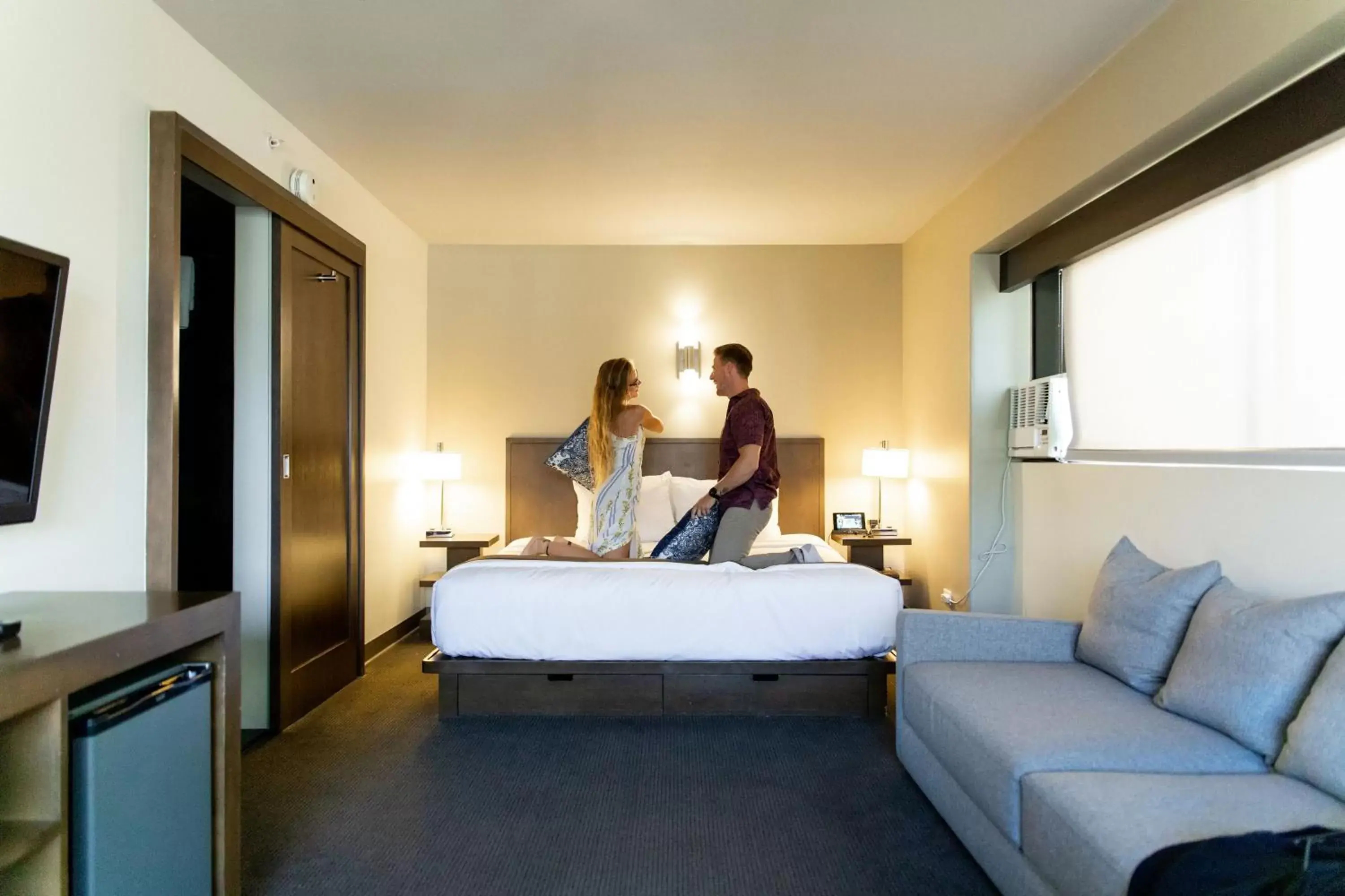 Bed in VIVE Hotel Waikiki Bed in VIVE Hotel Waikiki