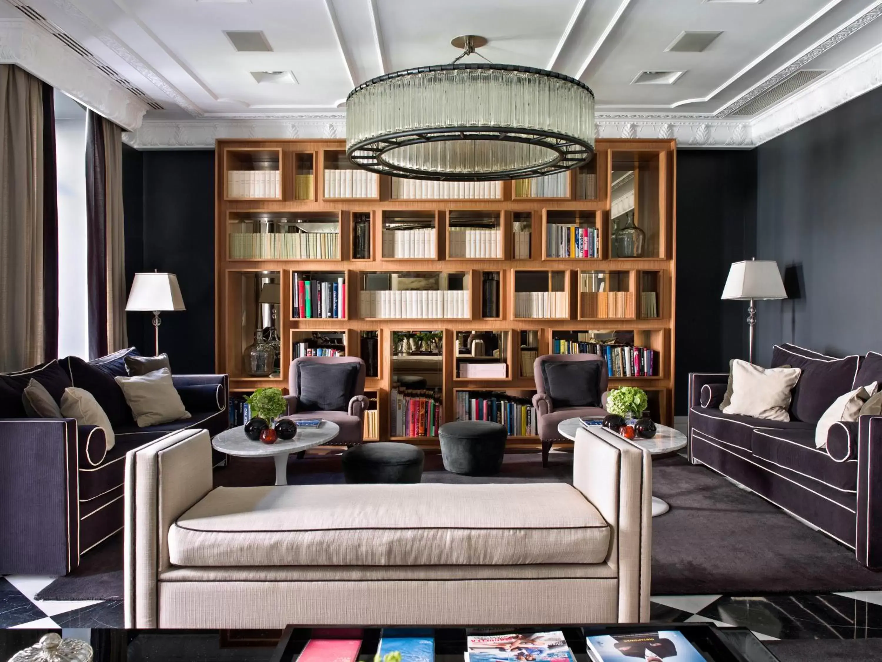 Library in Hotel Único Madrid, Small Luxury Hotels