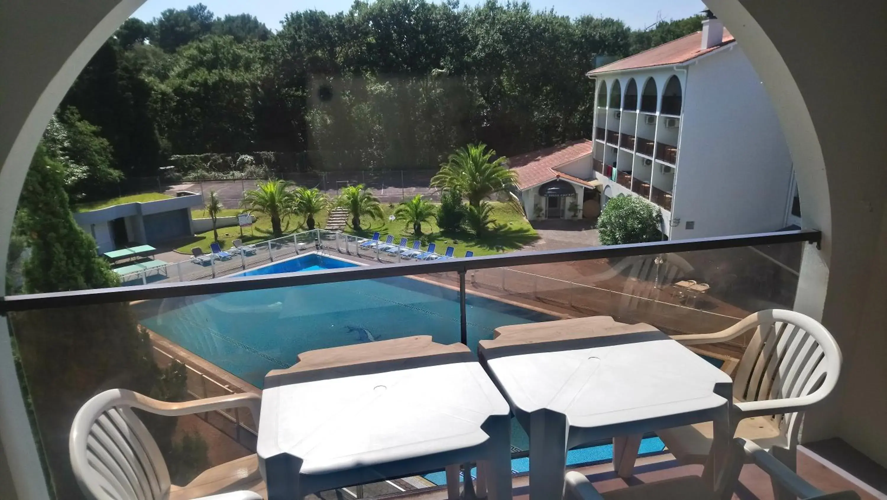 Garden, Pool View in Hotel Résidence Anglet Biarritz-Parme