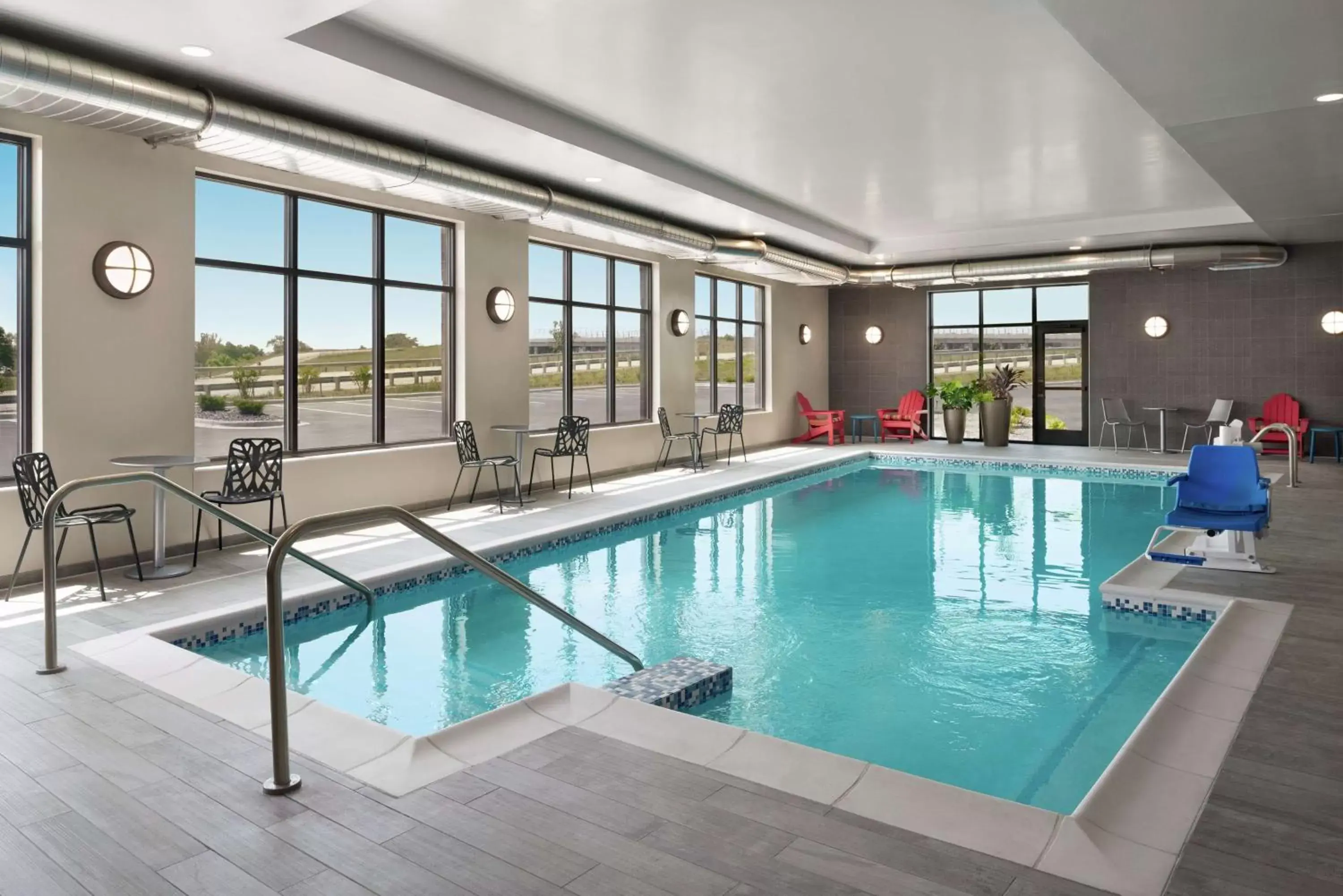Pool view in Home2 Suites By Hilton Madison Central Alliant Energy Center Pool view in Home2 Suites By Hilton Madison Central Alliant Energy Center