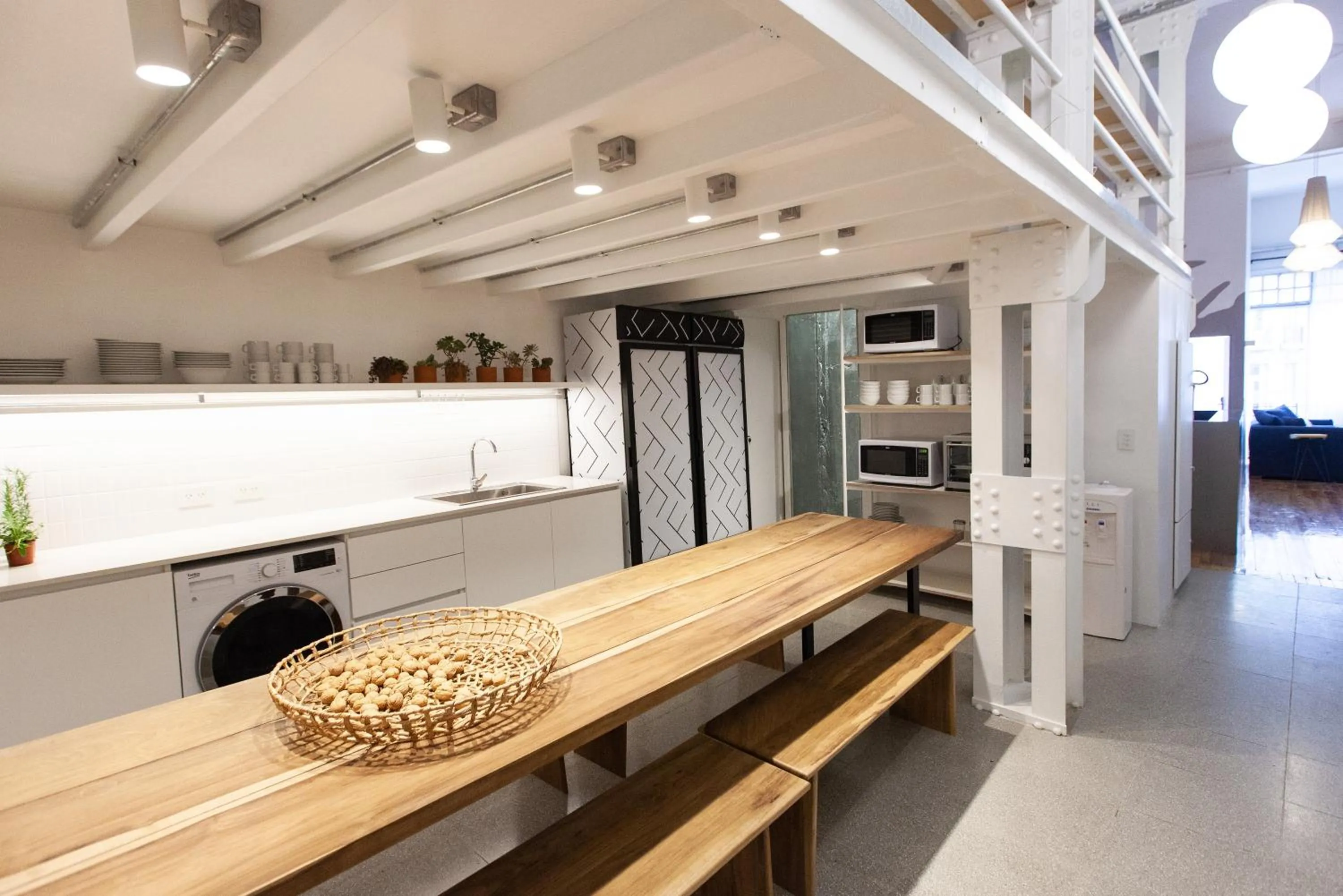 Kitchen or kitchenette in Franca City Hostel