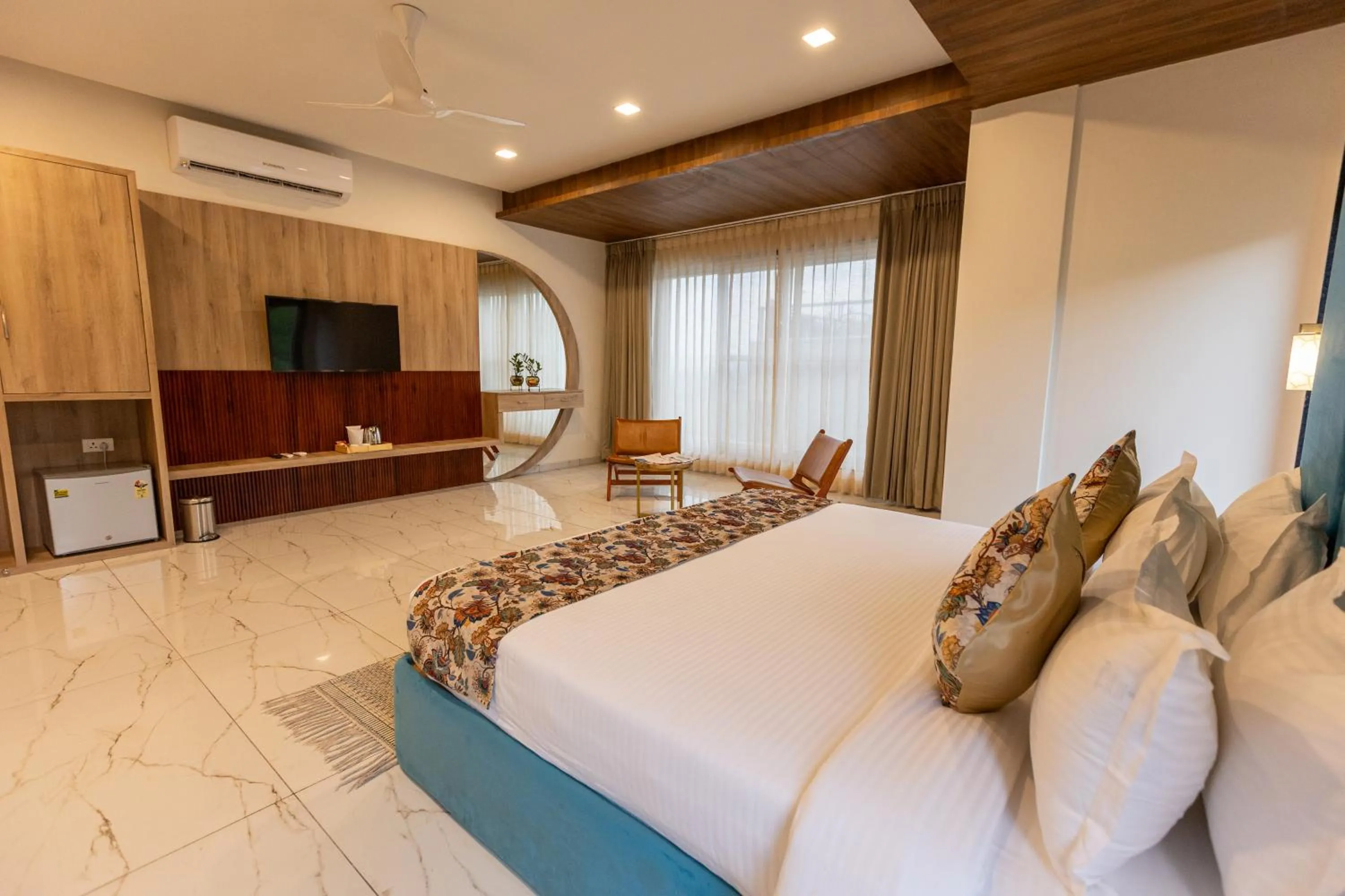 Bed in SURAMYA-A Luxury Boutique Hotel