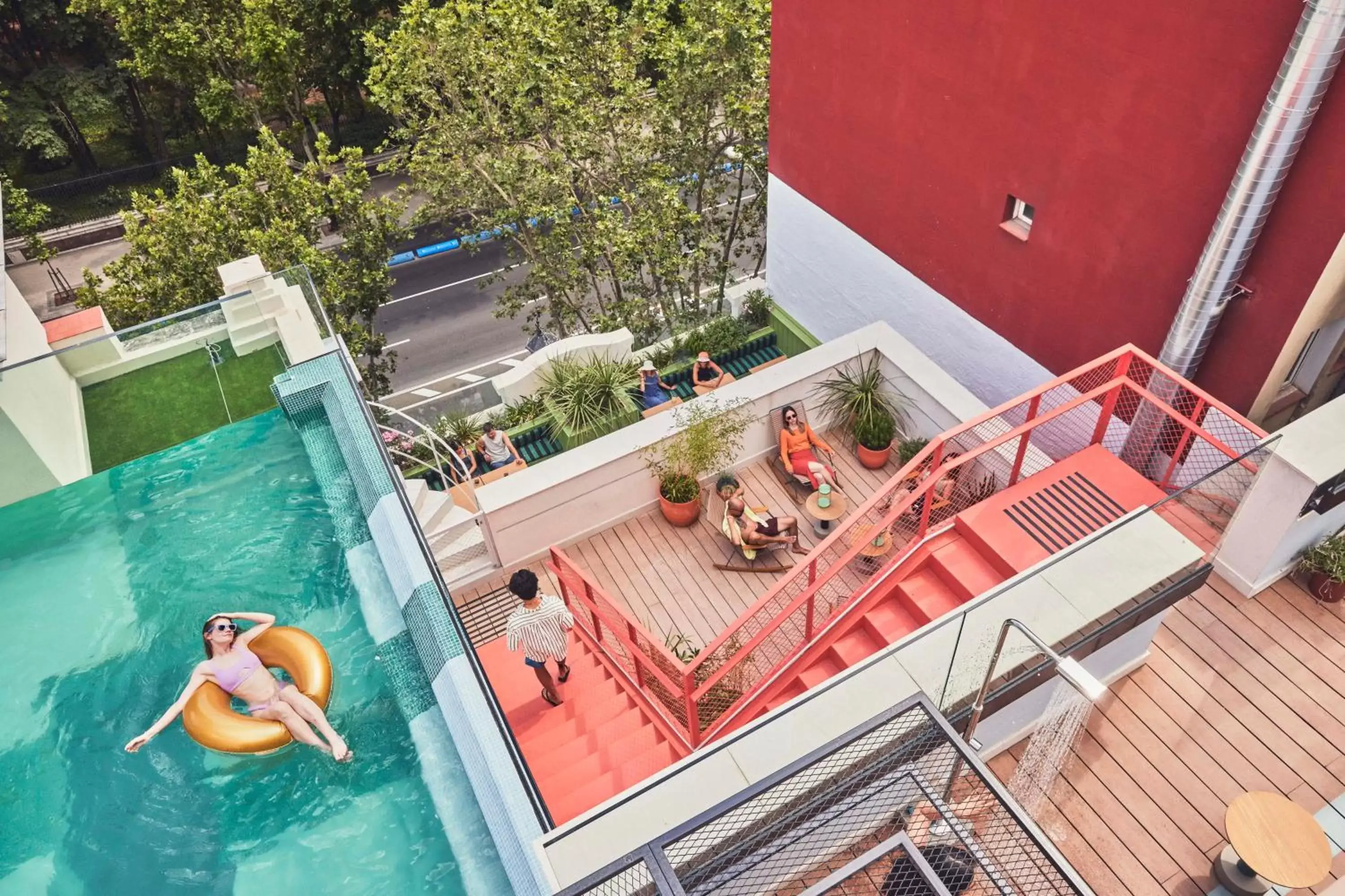 Swimming pool, Pool View in The Social Hub Madrid