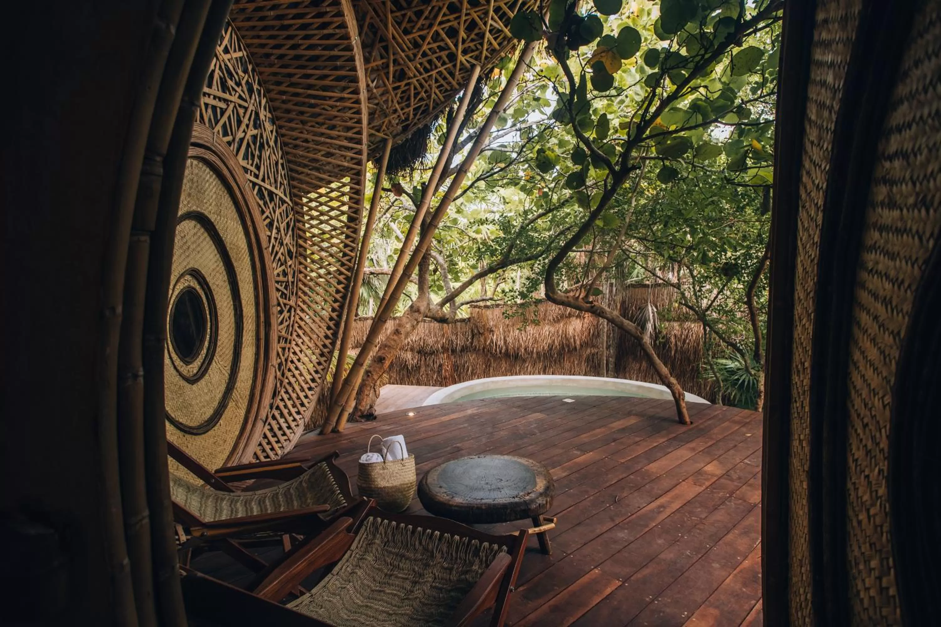 Patio in Ikal Tulum Hotel