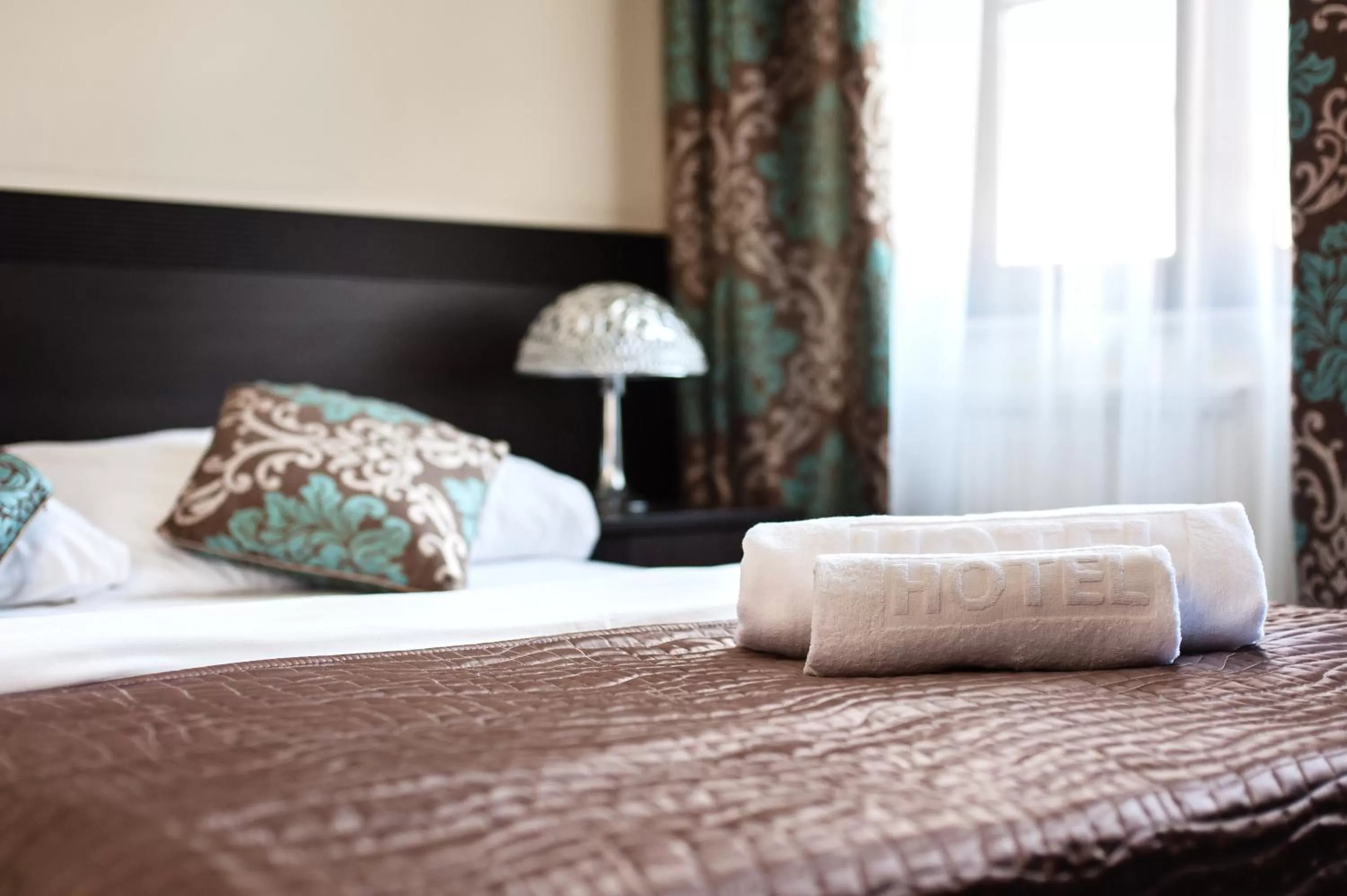 Bed in Hotel Willa Adriana