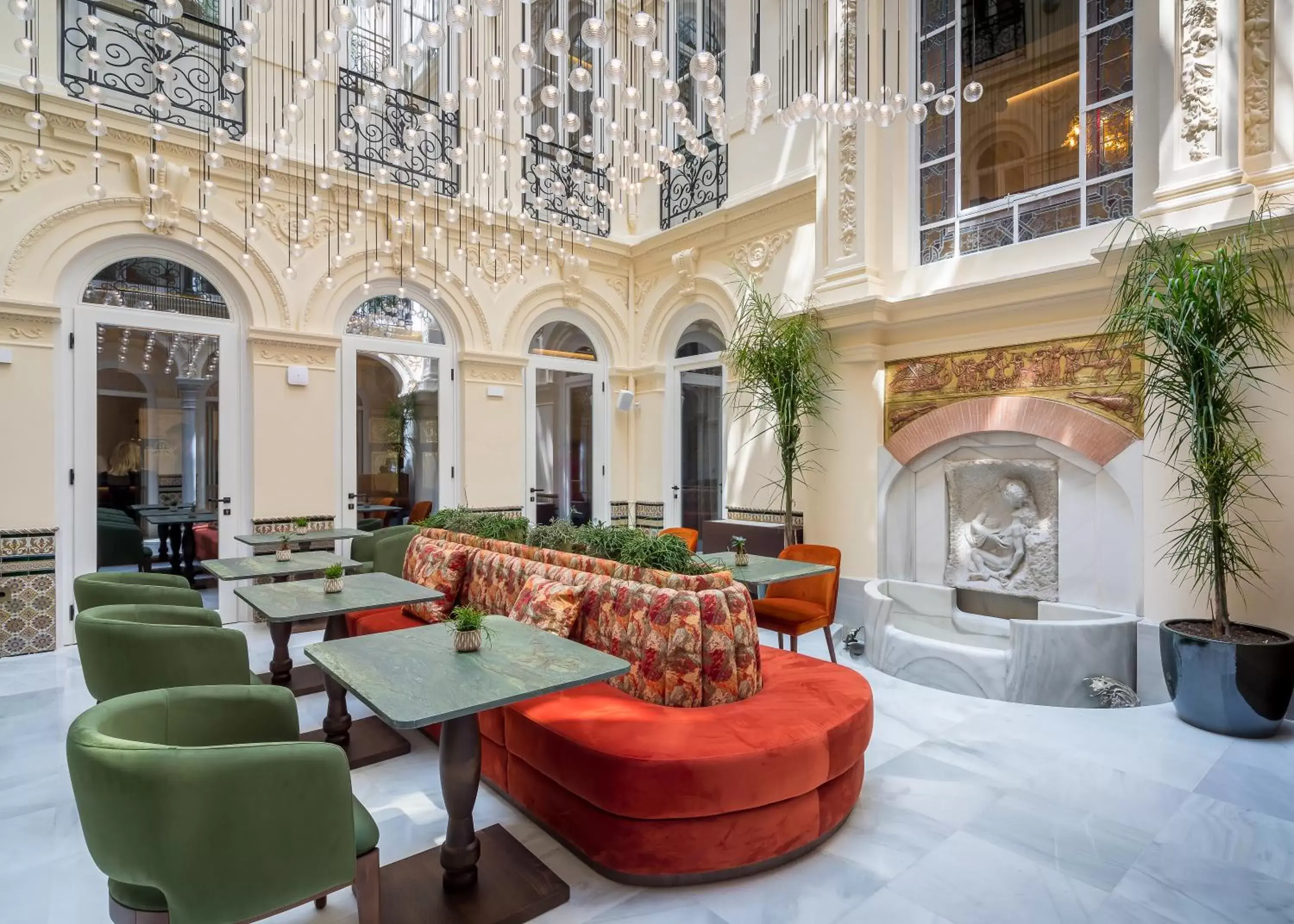 Patio in Palacio Gran Vía, a Royal Hideaway Hotel