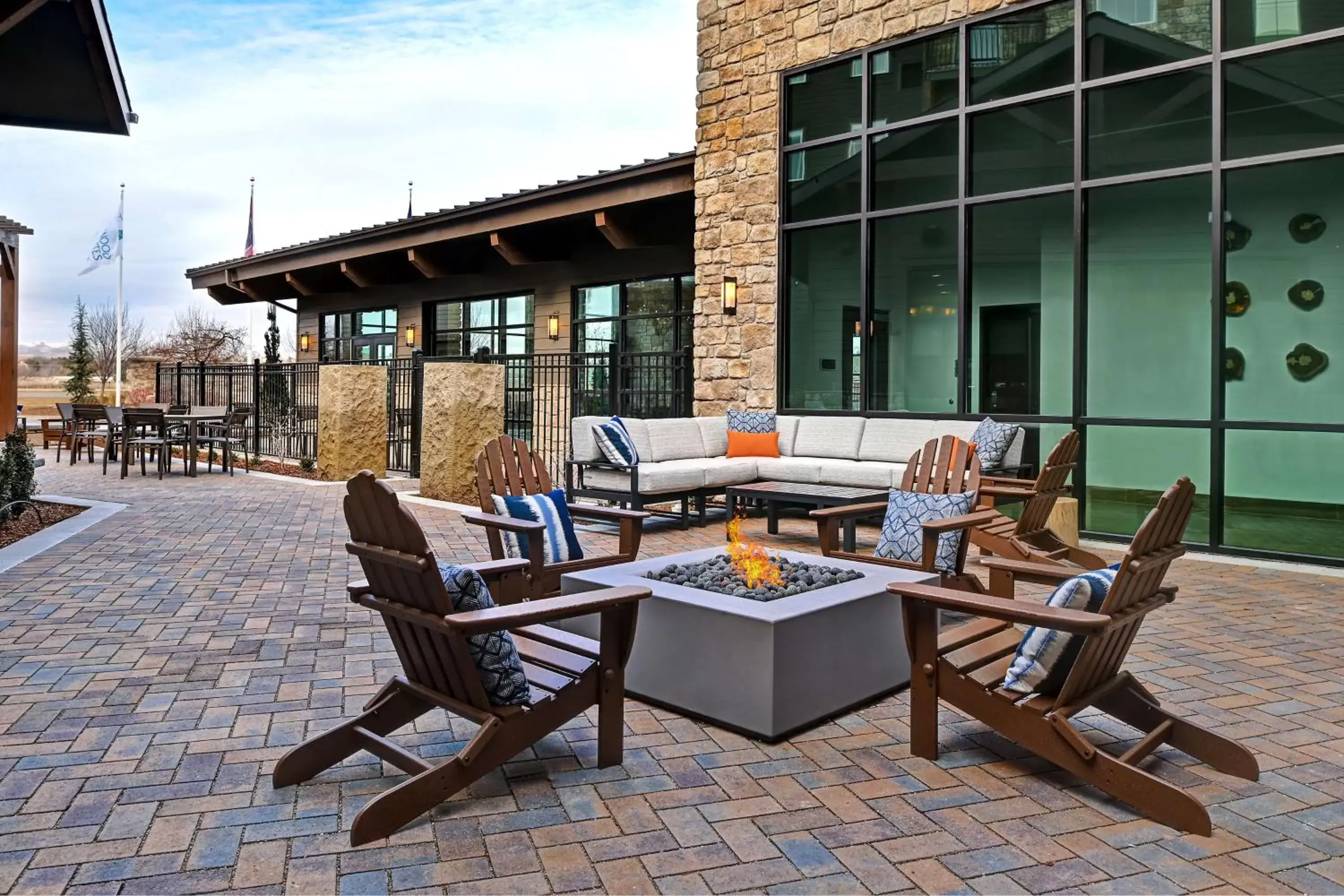 Inner courtyard view in Homewood Suites By Hilton Eagle Boise, Id