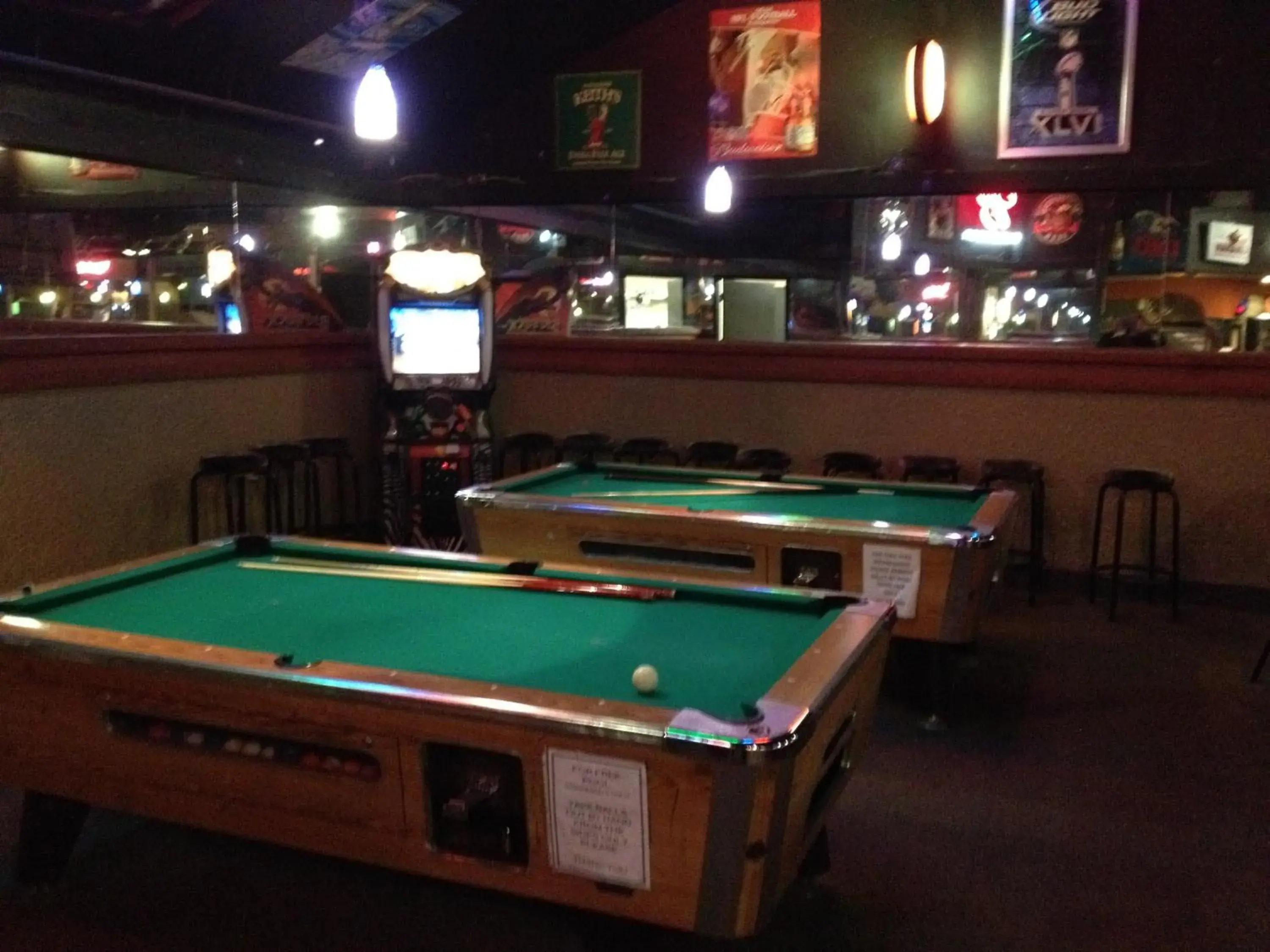 Billiard, Billiards in Keystone Motor Inn