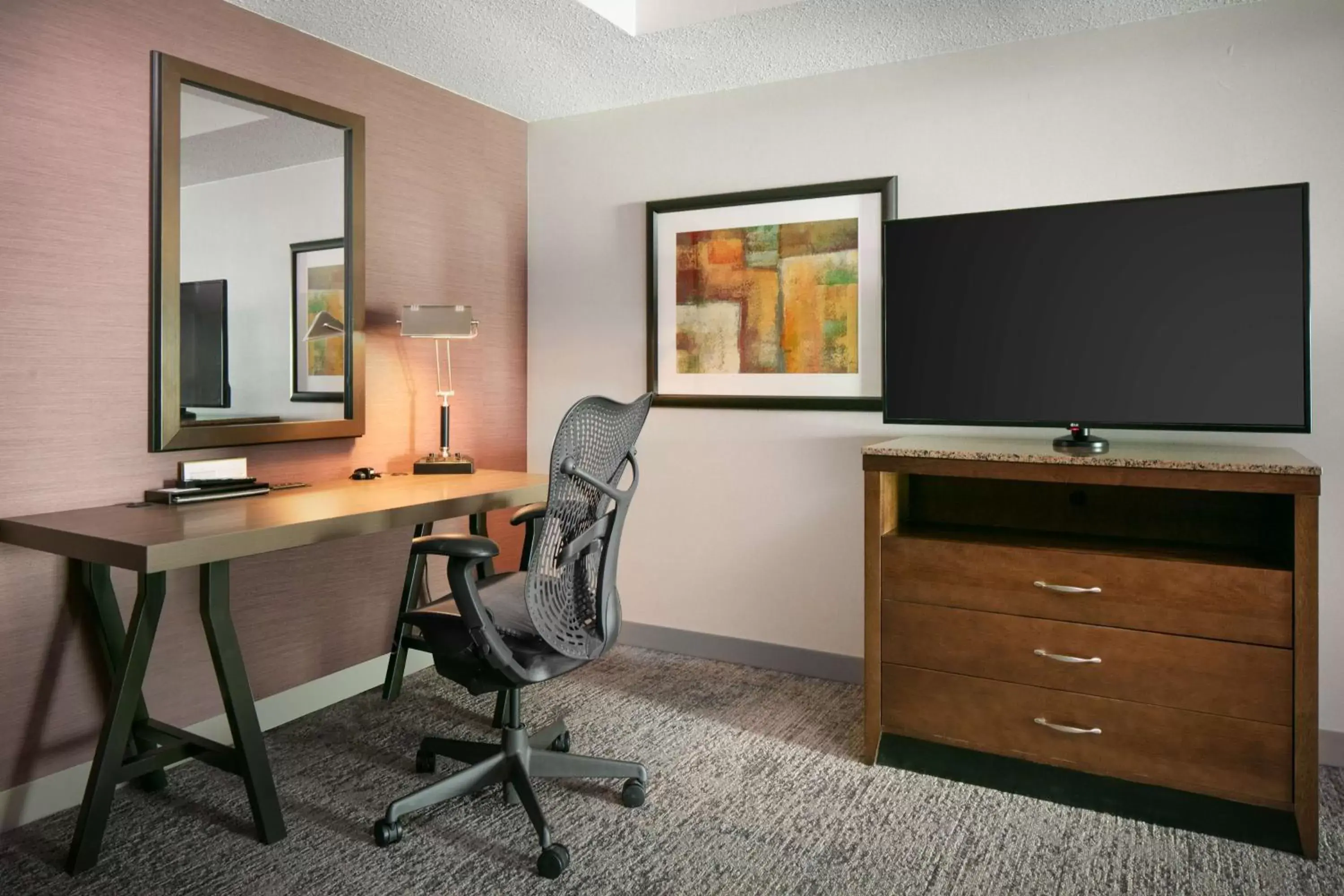 Bedroom, TV/Entertainment Center in Hilton Garden Inn Manhattan Kansas