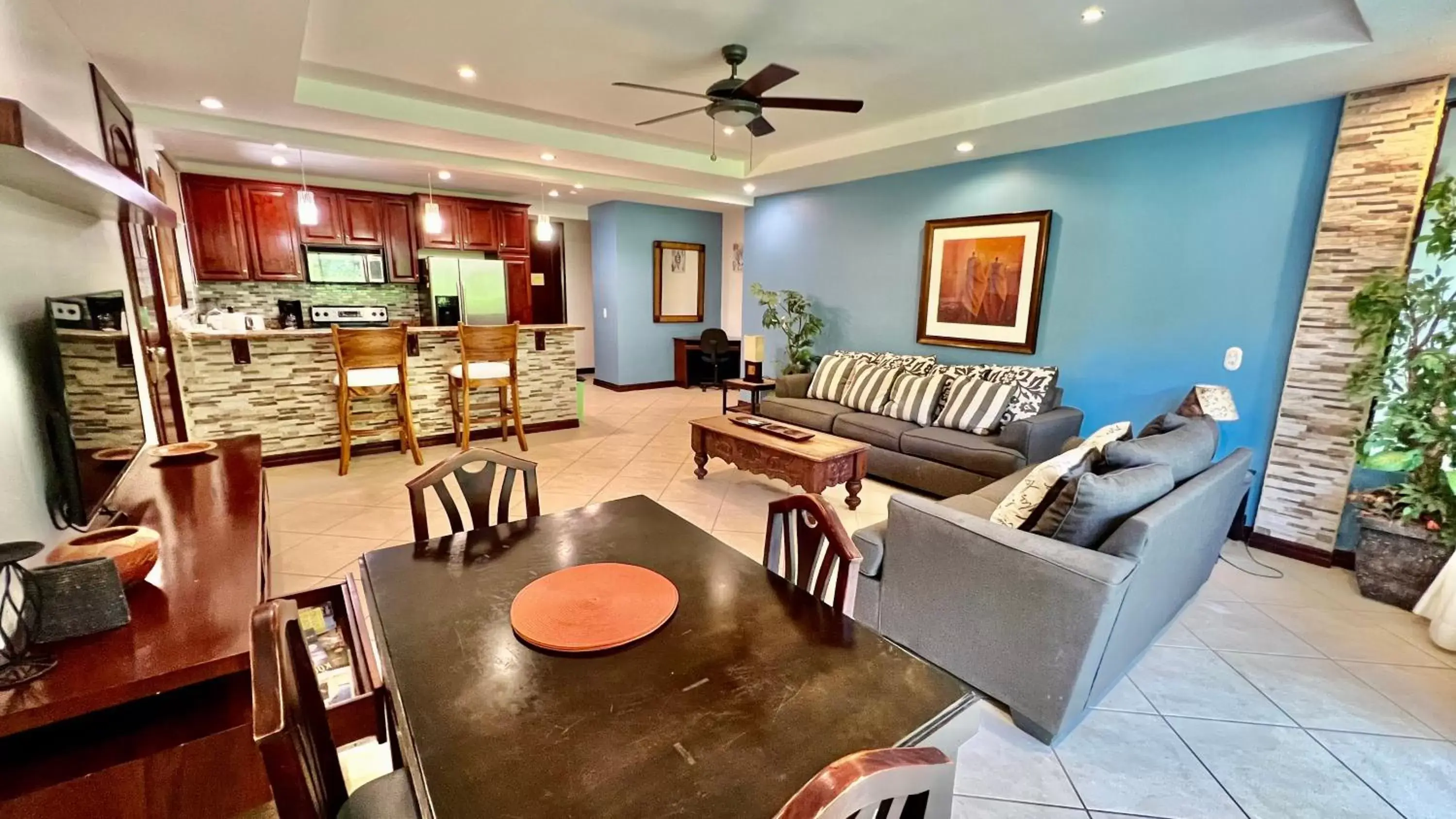 Living room in Monte Carlo Luxury Condominiums