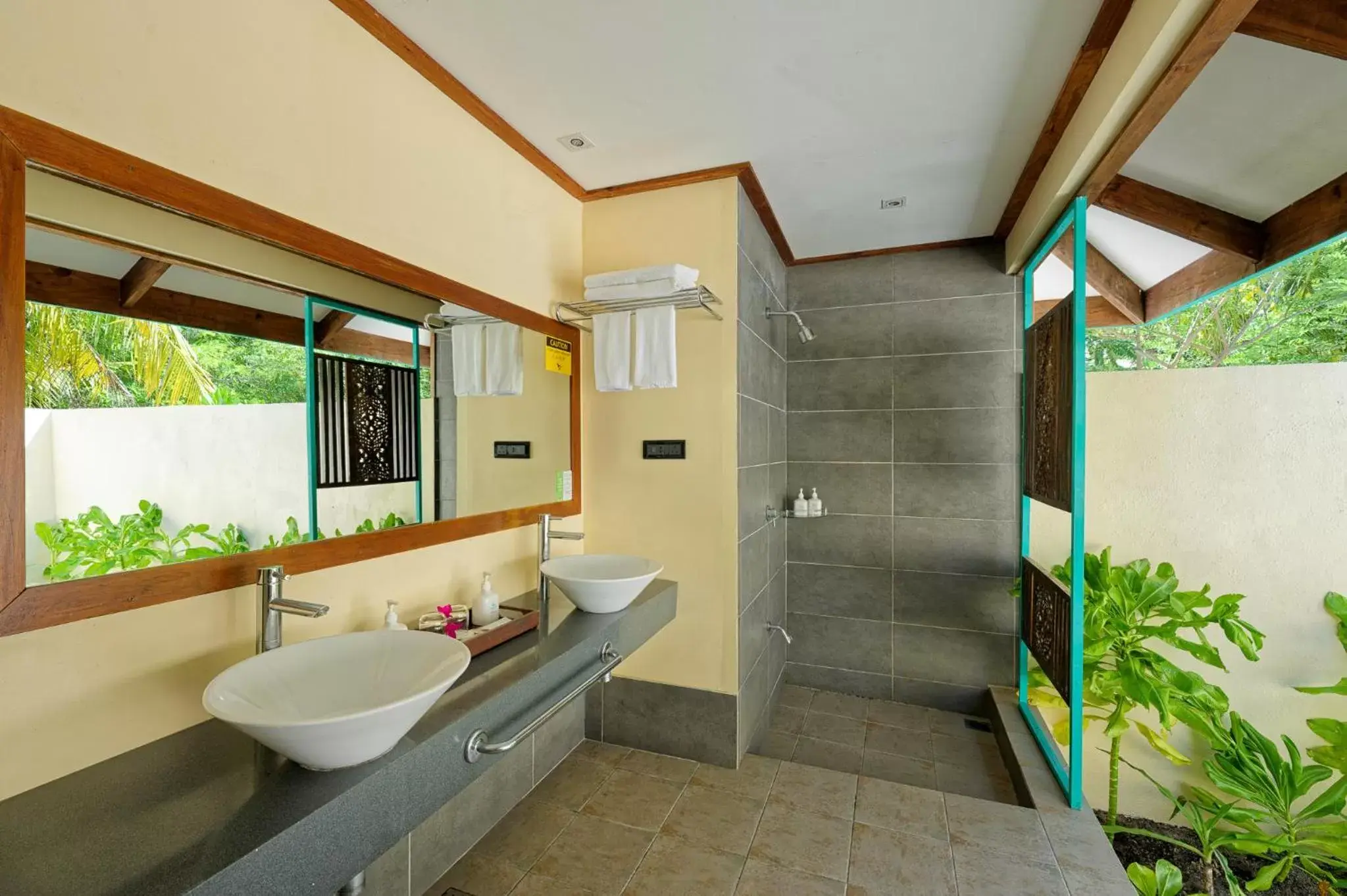 Bathroom in Canareef Resort Maldives Bathroom in Canareef Resort Maldives