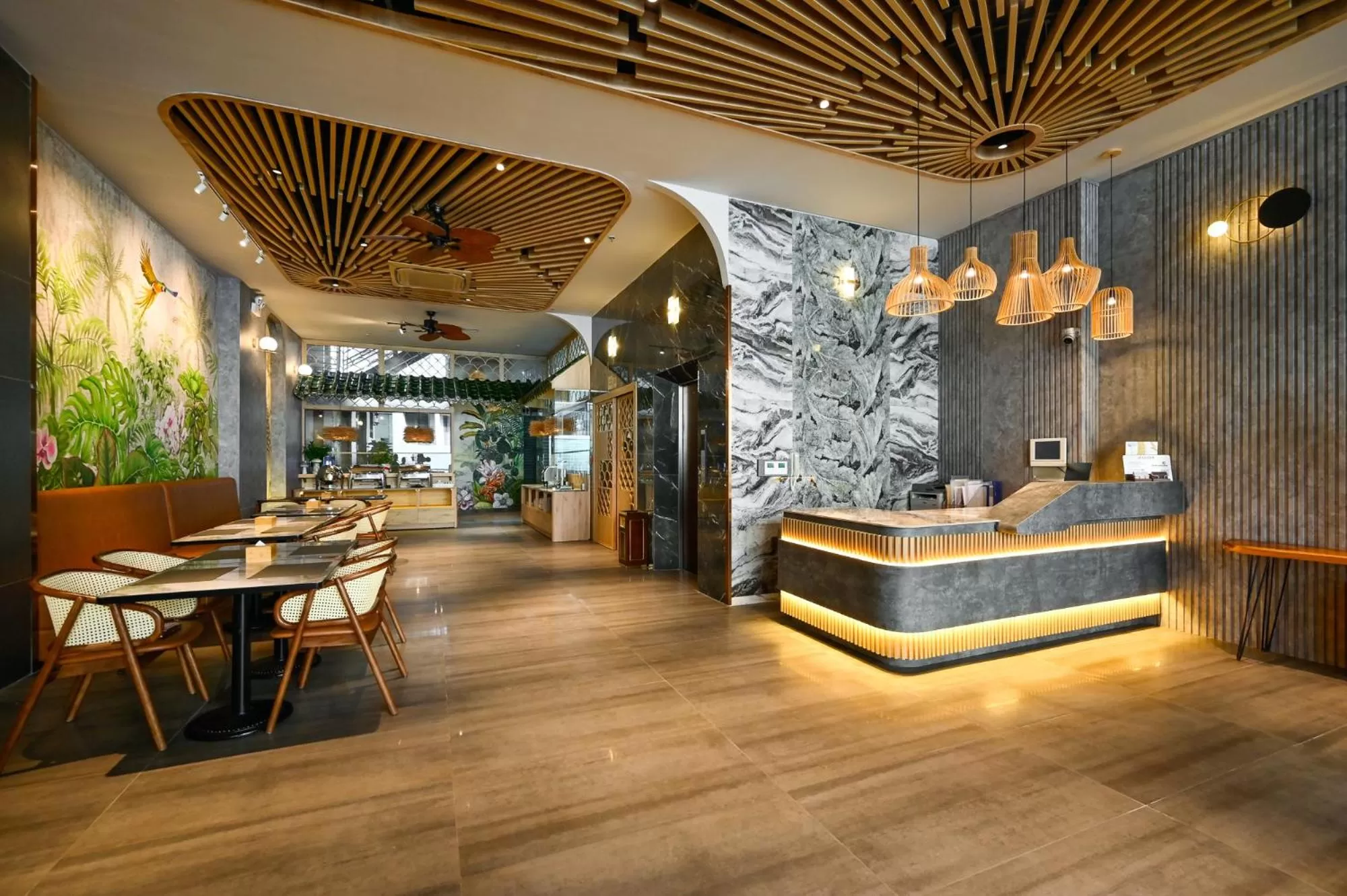 Lobby or reception in La Opera Saigon Hotel