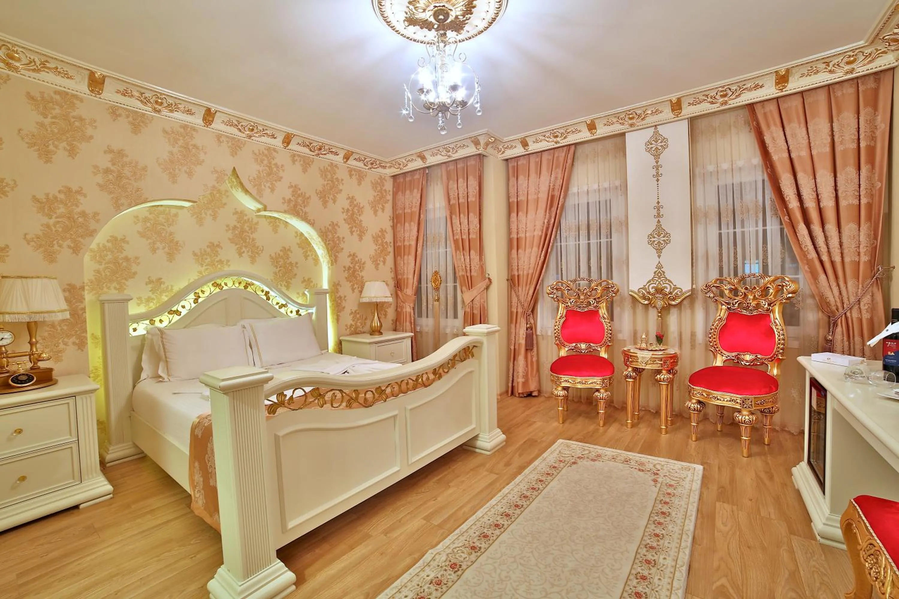 Bed in White House Hotel Istanbul