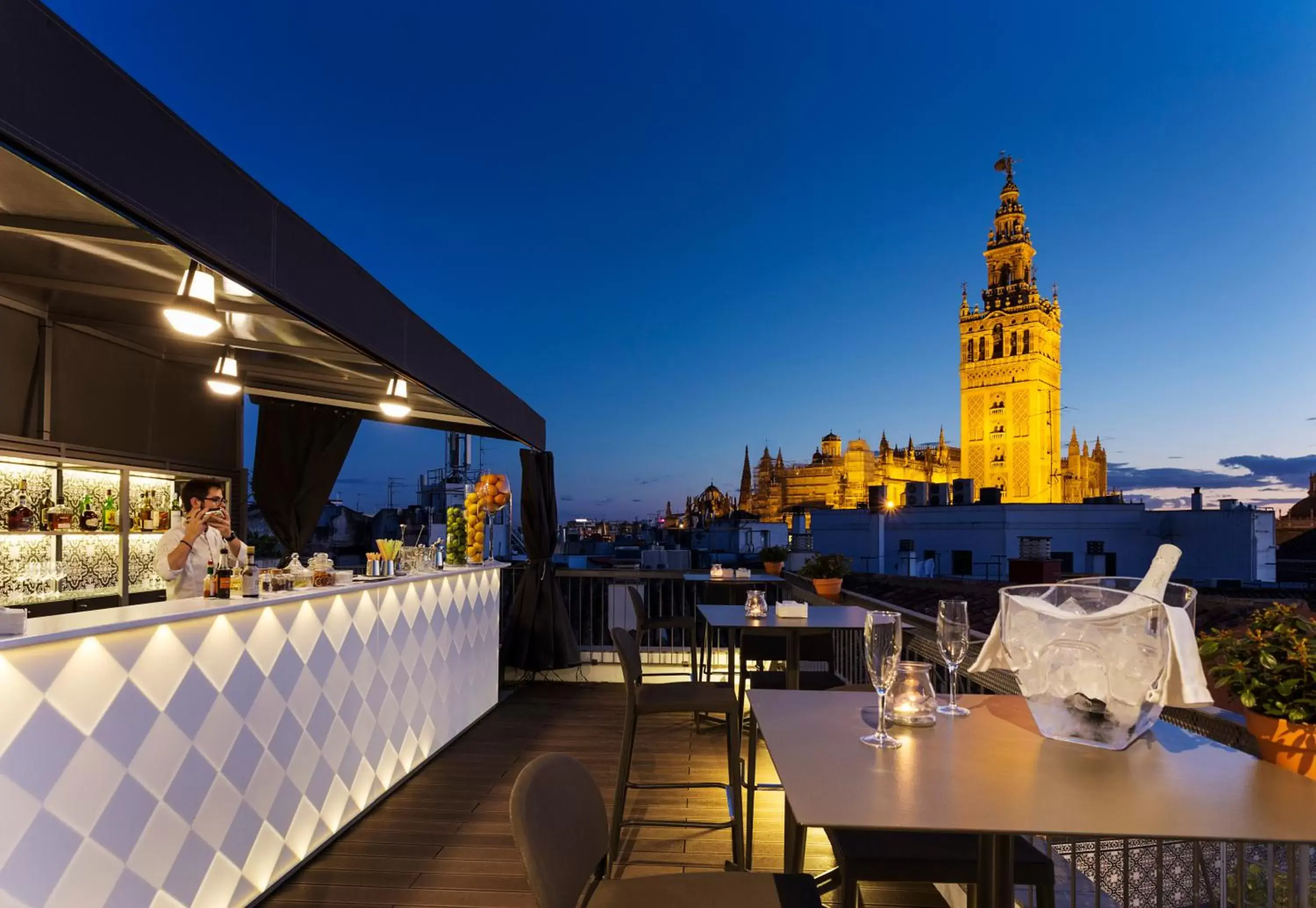 Bird's eye view, Restaurant/Places to Eat in Eurostars Sevilla Boutique