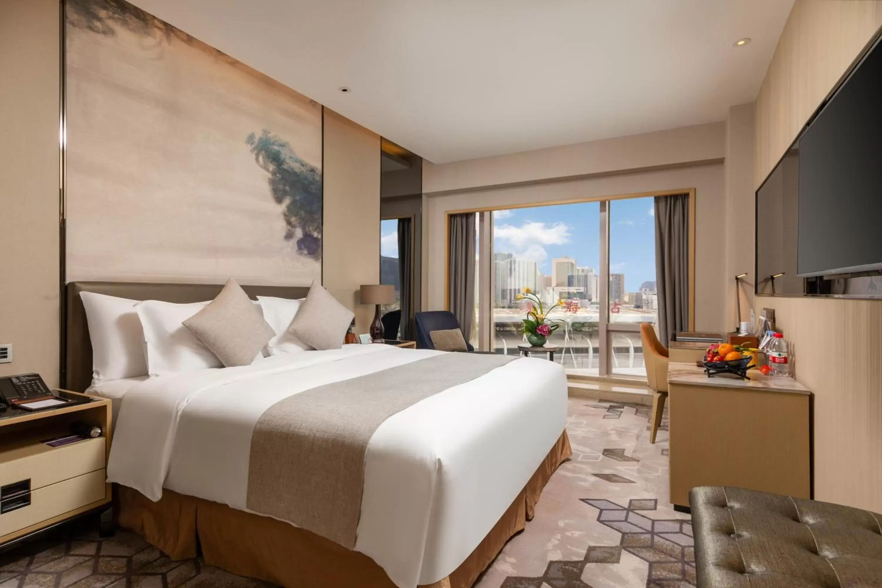 Bed in Zhuhai Longzhuda International Hotel Bed in Zhuhai Longzhuda International Hotel