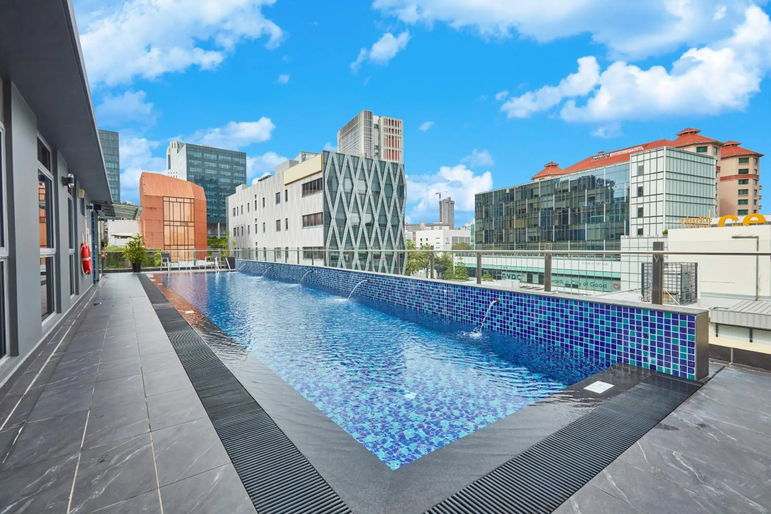 Swimming pool in ibis budget Singapore Clarke Quay