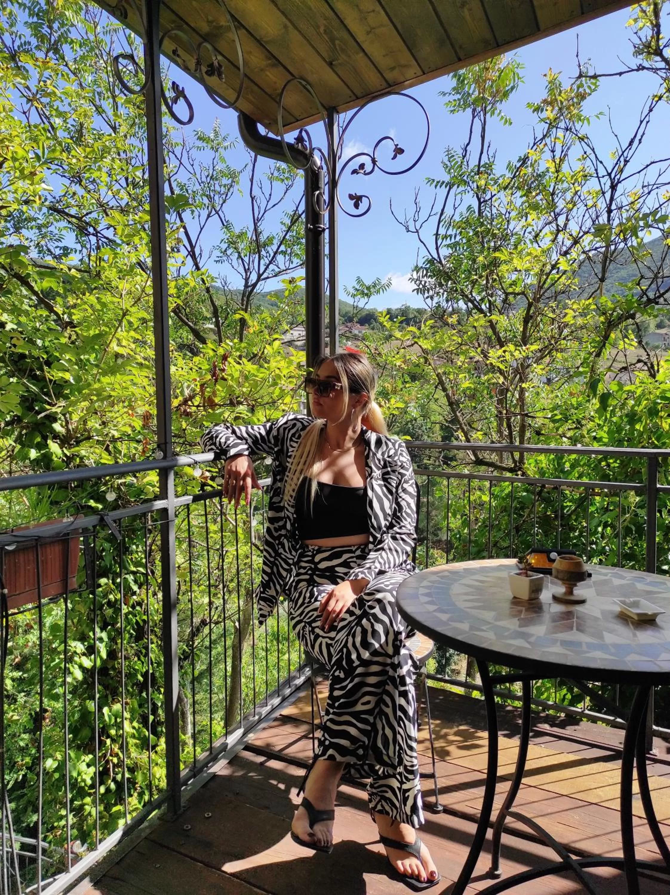 Balcony/Terrace in B&B La Voce del Fiume Dimora storica di Charme