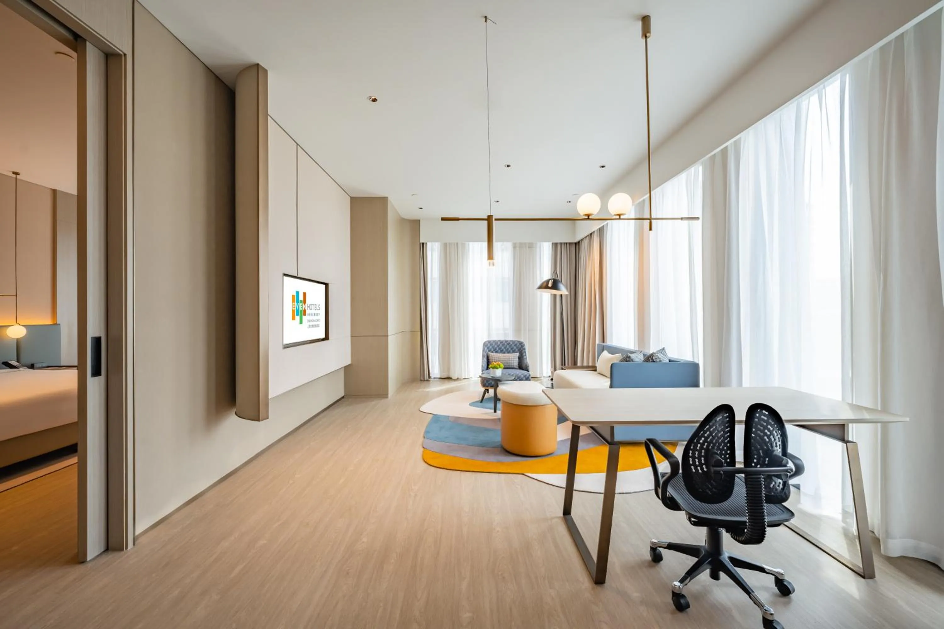 Living room in EVEN Hotels Shanghai Expo by IHG