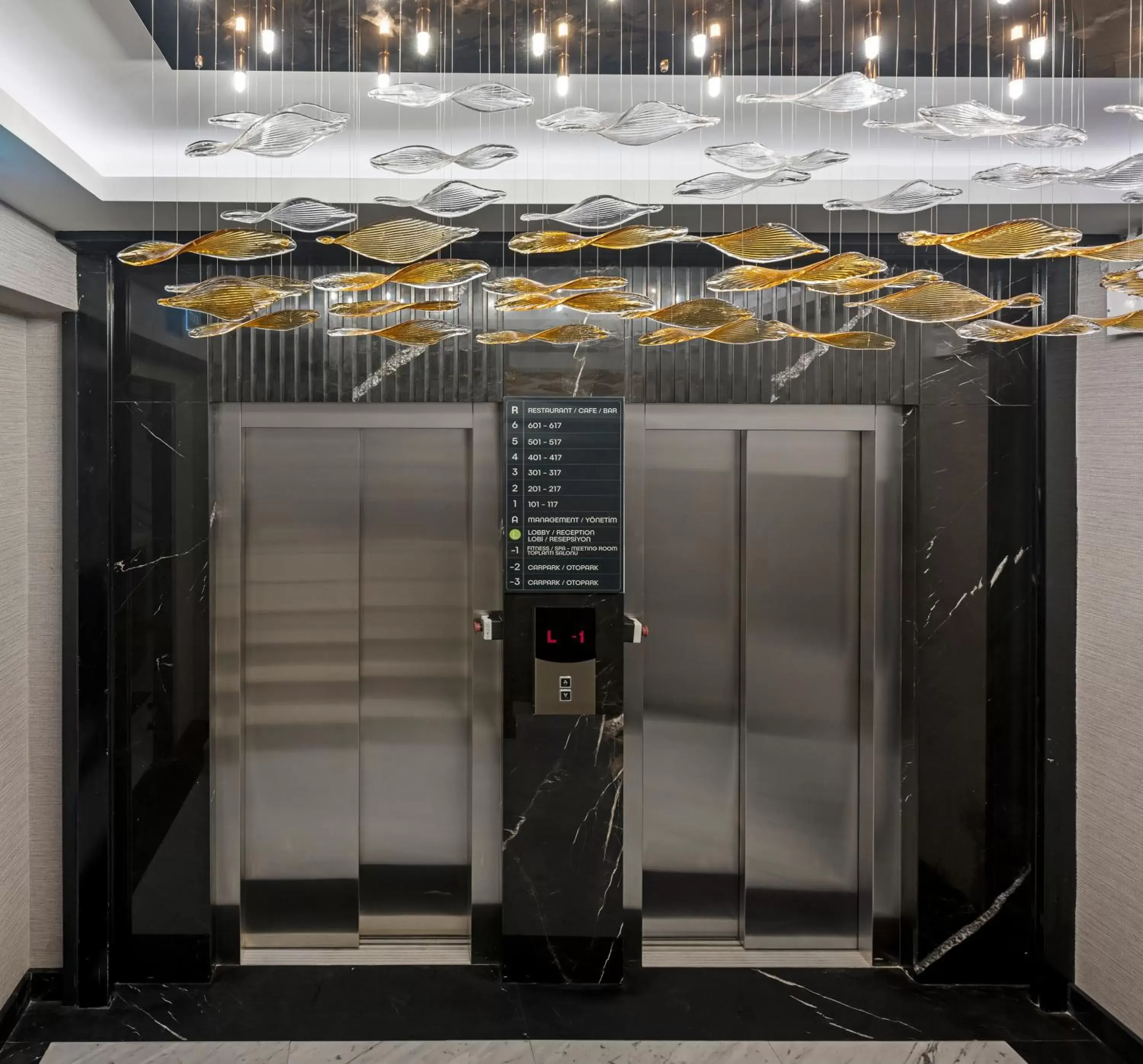 elevator in Ramada Encore by Wyndham Istanbul Sisli